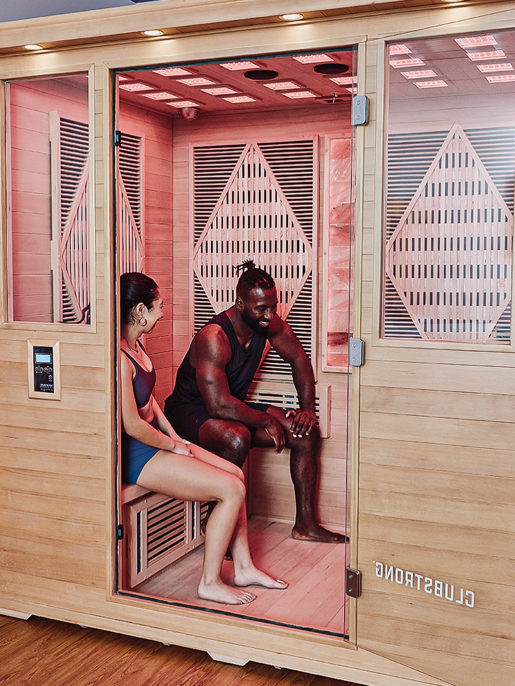 This is where the real work happens 🔥
Our ClubStrong Infrared Sauna is designed to help you:
• Release toxins
• Relieve muscle tension
• Improve circulation
• Reset your nervous system
Your new favourite recovery ritual starts here.