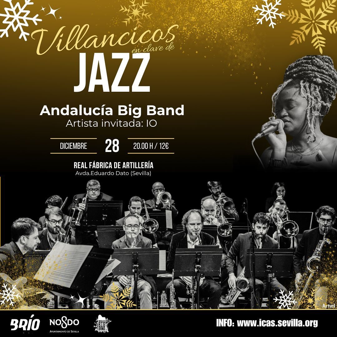 🎄¡Volvemos el 28 de diciembre con un nuevo concierto en Sevilla!
El segundo día, dentro del nuevo programa “Artillería en Navidad” que tendrá lugar en la Real Fábrica de Artillería de Sevilla, estaremos con nuestro espectáculo ‘Villancicos en clave de Jazz’, con un repertorio repleto de joyas musicales de diferentes países y por supuesto villancicos populares de nuestra tierra arreglados y adaptados al formato big band por Miguel López, Javier Ortí, Jesús Lavilla y Alejandra Artiel. Además de estas maravillas instrumentales contaremos con la cantante IO como artista invitada para la ocasión.
«En una noche llena de magia y elegancia, la vocalista americana se une a la Andalucía Big Band en un concierto único donde los villancicos tradicionales se reinterpretan bajo la sofisticación y el ritmo del jazz». Este espectáculo promete «una velada inolvidable», ha destacado Angie Moreno en el periódico el ABC de Sevilla, 18 de diciembre de 2024.
#andaluciabigband #bigband #jazzorchestra @briocultura @amparodriguezest @iothesinger @culturasevilla @ayto_sevilla @diariodesevilla @elcultureta360 #sevilla #villancicos #realfabricadeartilleria #ArtilleríaenNavidad