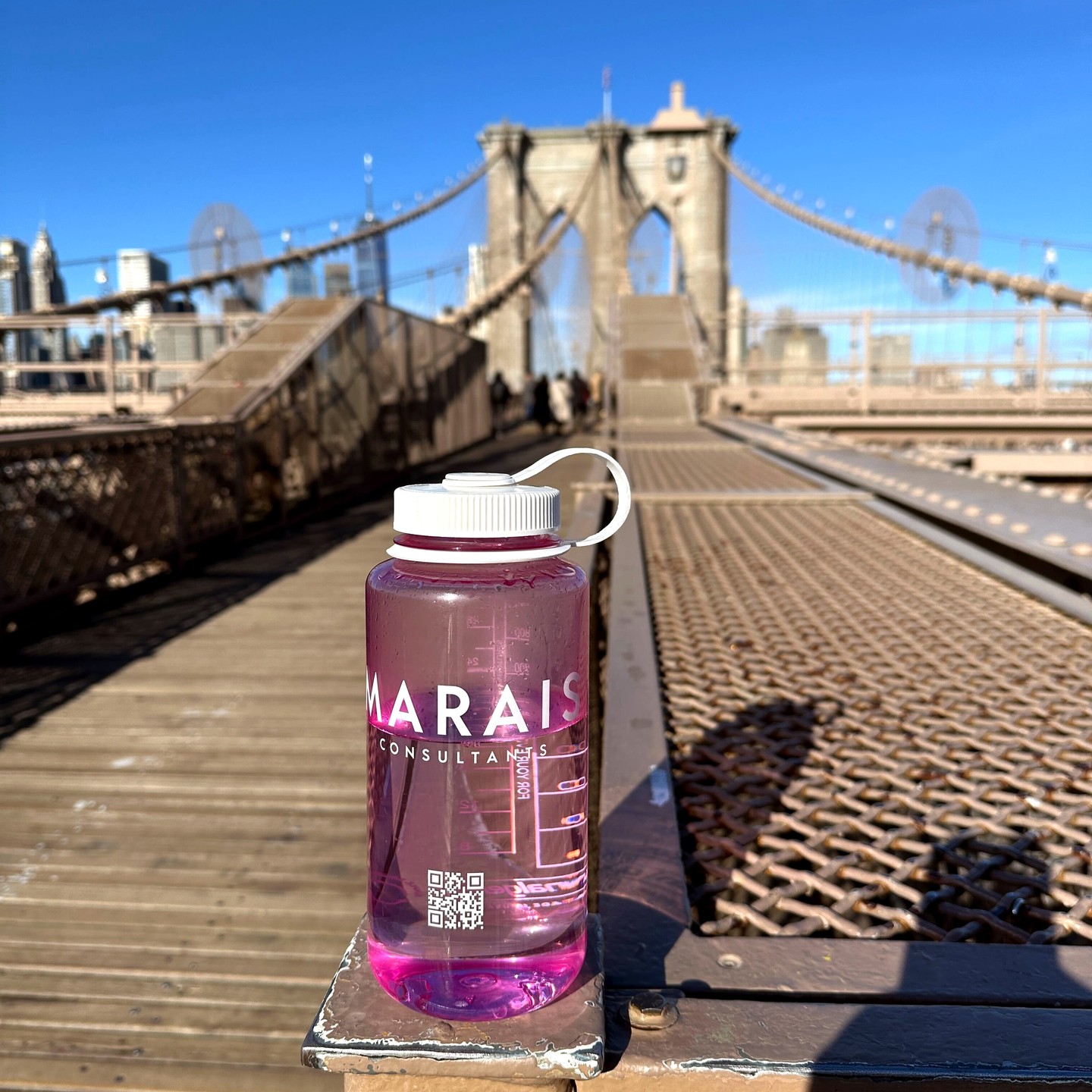 One of our lucky employees is spending the holidays in New York City, seen here visiting one of the most iconic bridges in the country! Check out the link in our bio to find out about the contributions of Emily Warren Roebling (1843-1903) to its construction. #maraisaway #womenengineers #bridges #nosleeptillbrooklyn
.
Photo credit @mieczyboots
