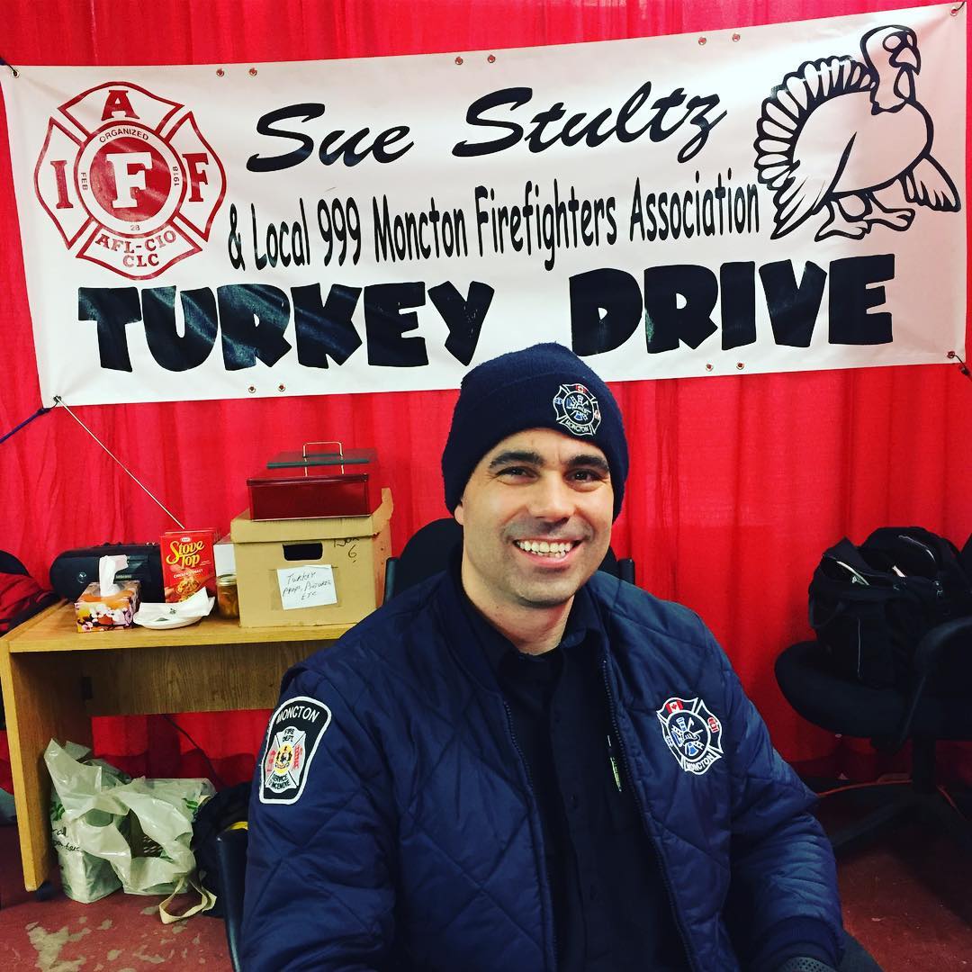 Sue Stultz and Moncton Firefighters Association Turkey Drive
When: now until this Friday, Dec. 8th
Hours: 10 am to 7 pm each day
Where: “Down back” at the Moncton Fire Station, St. George Blvd., across from Centennial Park
Goal: 4,241 turkeys
To Date: 1311 turkeys