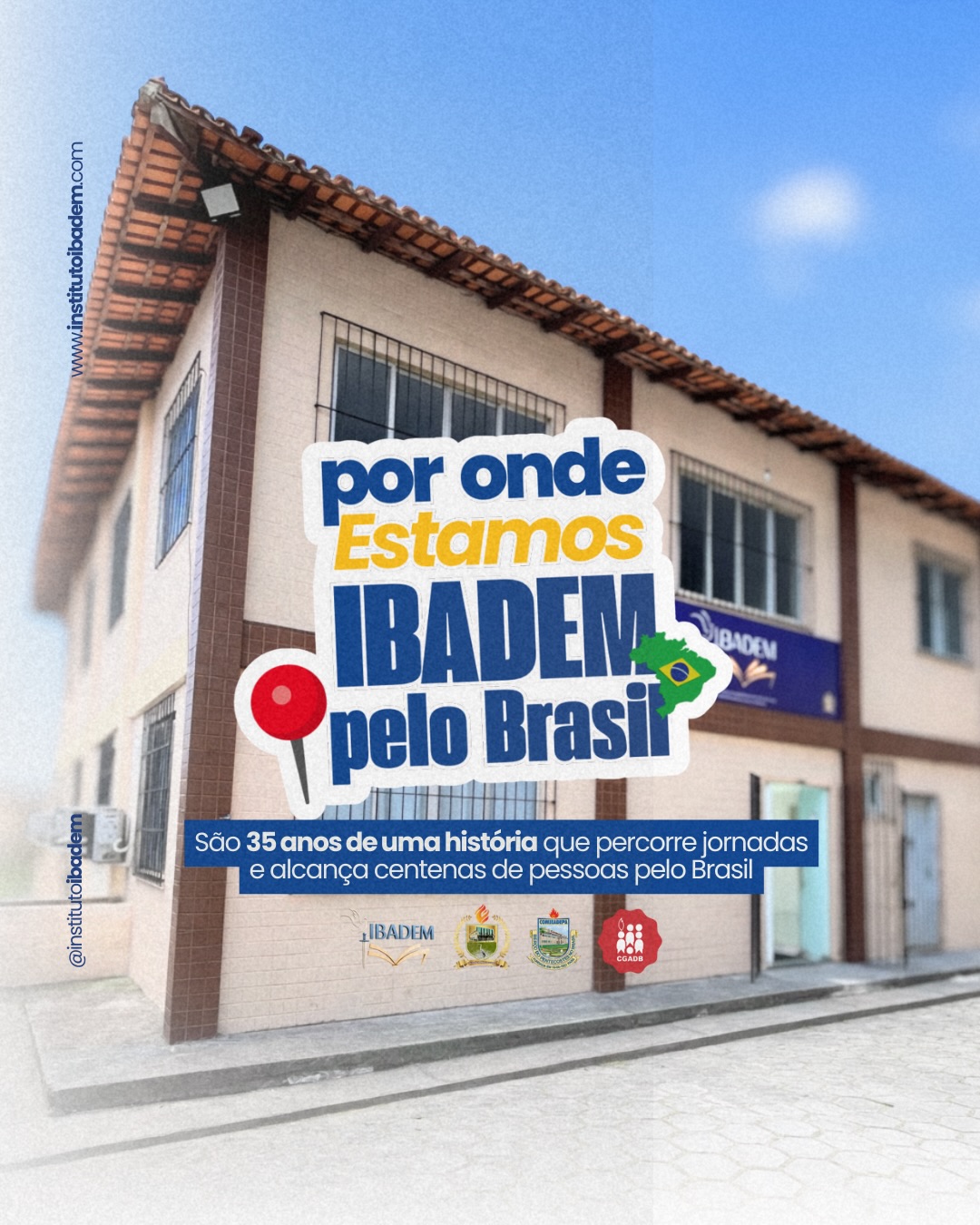 São 35 anos, de uma história marcada pela Boa mão e Plena sabedoria do Senhor que tem conduzido o Instituto Bíblico da Assembleia de Deus e alcançado centenas de pessoas ao longo dos anos.
E em 2026 não poderia ser diferente, seguimos avançado e louvando a Deus pela vida de nossos quase 500 alunos ativos só esse mês.
E você, pode fazer parte dessa história 🫵🏼
As matrículas estão abertas!
Comece agora mesmo!