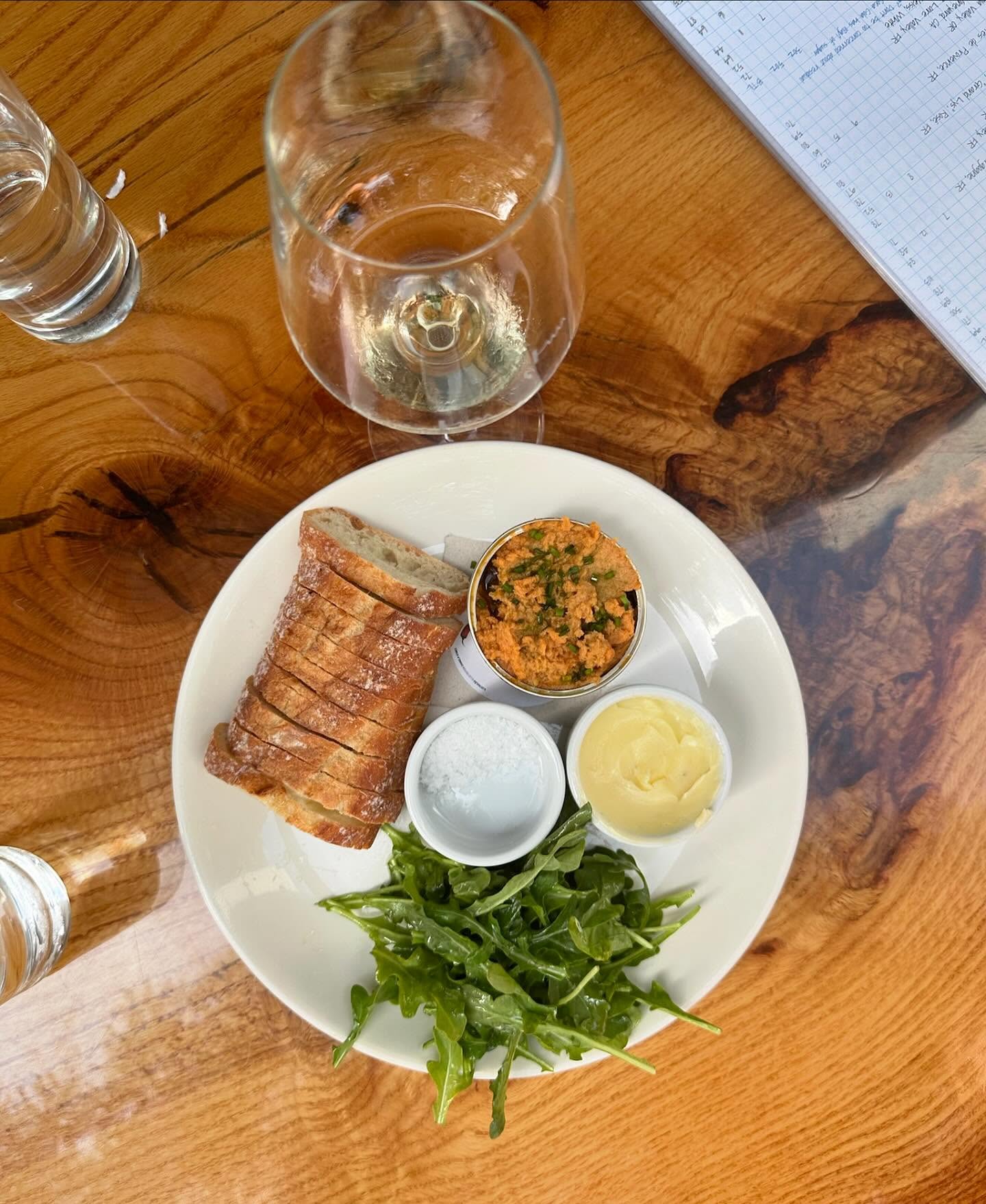 Our nightly dinner spread leans Mediterranean, with small plates, charcuterie, cheese, and plenty of tinned seafood. Let us crack a tin open, pour a glass, and make a night of it.