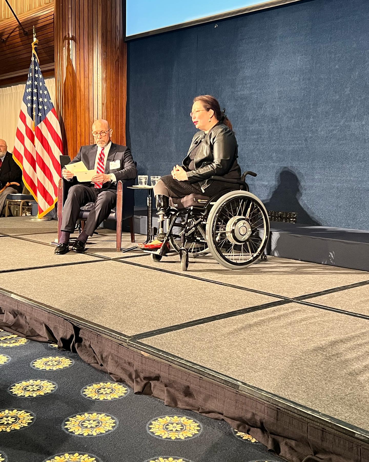 Wonderful cap to day 1 of the USCAVC Judicial Conference - the Honorable Tammy Duckworth provided moving and inspirational words to the room. Day 2 promises to be excellent too.
