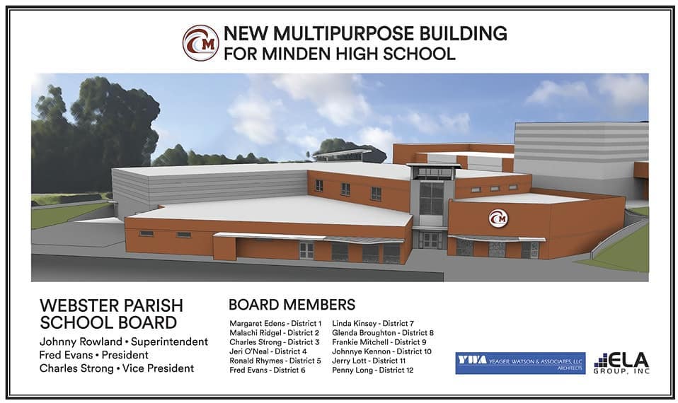 Coming soon! #crimsontide #mindenhighschool #schooldesign