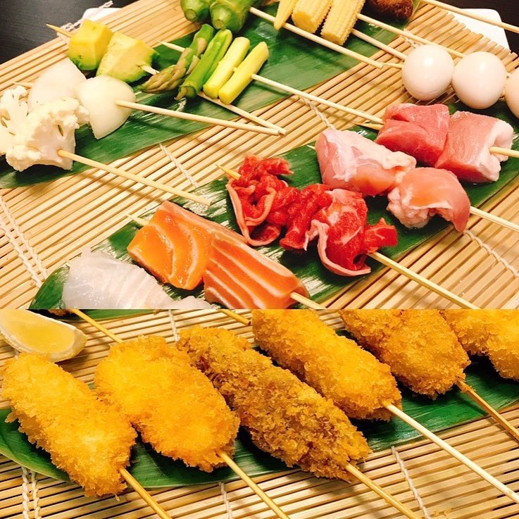 New Entree menu "Kushi Katsu" from $2.80
#japanesefood #Katsu #vegetarian #seafood#Cutlet skewer