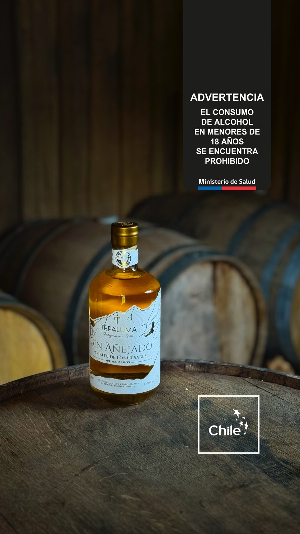 Tepaluma® Gin Añejado 🥃✨, un homenaje a la enigmática leyenda de la Ciudad de los Césares, se disfruta solo o con hielo.
Real. Salvaje. Icónico. Tepaluma®
………………
🍸 Tours + bar en la destilería
⌚️ Abierto de lunes a domingo de 10:00 a 13:00 y de 16:00 a 20:00 horas (Bar)
📍 Carretera Austral, km 350
👉 Reserva tu tour en tepaluma.com/tour
📍 En la Región de Aysén distribuye Gran Calafate (+56 9 3233 0996) y nos encuentras en un sinnúmero de botillerías, supermercados y tiendas especializadas.
………………
⚠️ ᴀᴅᴠᴇʀᴛᴇɴᴄɪᴀ: ᴇʟ ᴄᴏɴsᴜᴍᴏ ɴᴏᴄɪᴠᴏ ᴅᴇ ᴀʟᴄᴏʜᴏʟ ᴅᴀñᴀ ᴛᴜ sᴀʟᴜᴅ I ɴᴏ ʙᴇʙᴇʀ ᴀʟ ᴄᴏɴᴅᴜᴄɪʀ I ʀɪᴇsɢᴏ ᴘᴀʀᴀ ᴛᴜ ʙᴇʙé I ɴᴏ ʙᴇʙᴇʀ ᴍᴇɴᴏʀᴇs ᴅᴇ 𝟷𝟾 ᴀñᴏs I ᴍɪɴɪsᴛᴇʀɪᴏ ᴅᴇ sᴀʟᴜᴅ
ℹ️ᴠᴀʟᴏʀ ᴇɴᴇʀɢéᴛɪᴄᴏ ᴅᴇ ᴛᴇᴘᴀʟᴜᴍᴀ ɢɪɴ: 𝟸𝟺𝟶 ᴋᴄᴀʟ ᴘᴏʀ ᴄᴀᴅᴀ 𝟷𝟶𝟶 ᴍʟ I ᴛᴇᴘᴀʟᴜᴍᴀ ᴍᴀǫᴜɪ ɢɪɴ: 𝟸𝟷𝟽 ᴋᴄᴀʟ ᴘᴏʀ ᴄᴀᴅᴀ 𝟷𝟶𝟶 ᴍʟ I ᴛᴇᴘᴀʟᴜᴍᴀ ɢɪɴ ᴀñᴇᴊᴀᴅᴏ: 𝟸𝟺𝟻 ᴋᴄᴀʟ ᴘᴏʀ ᴄᴀᴅᴀ 𝟷𝟶𝟶 ᴍʟ
#TepalumaGin #Patagonia #PatagoniaChilenia #DestileríaTepaluma #Añejado