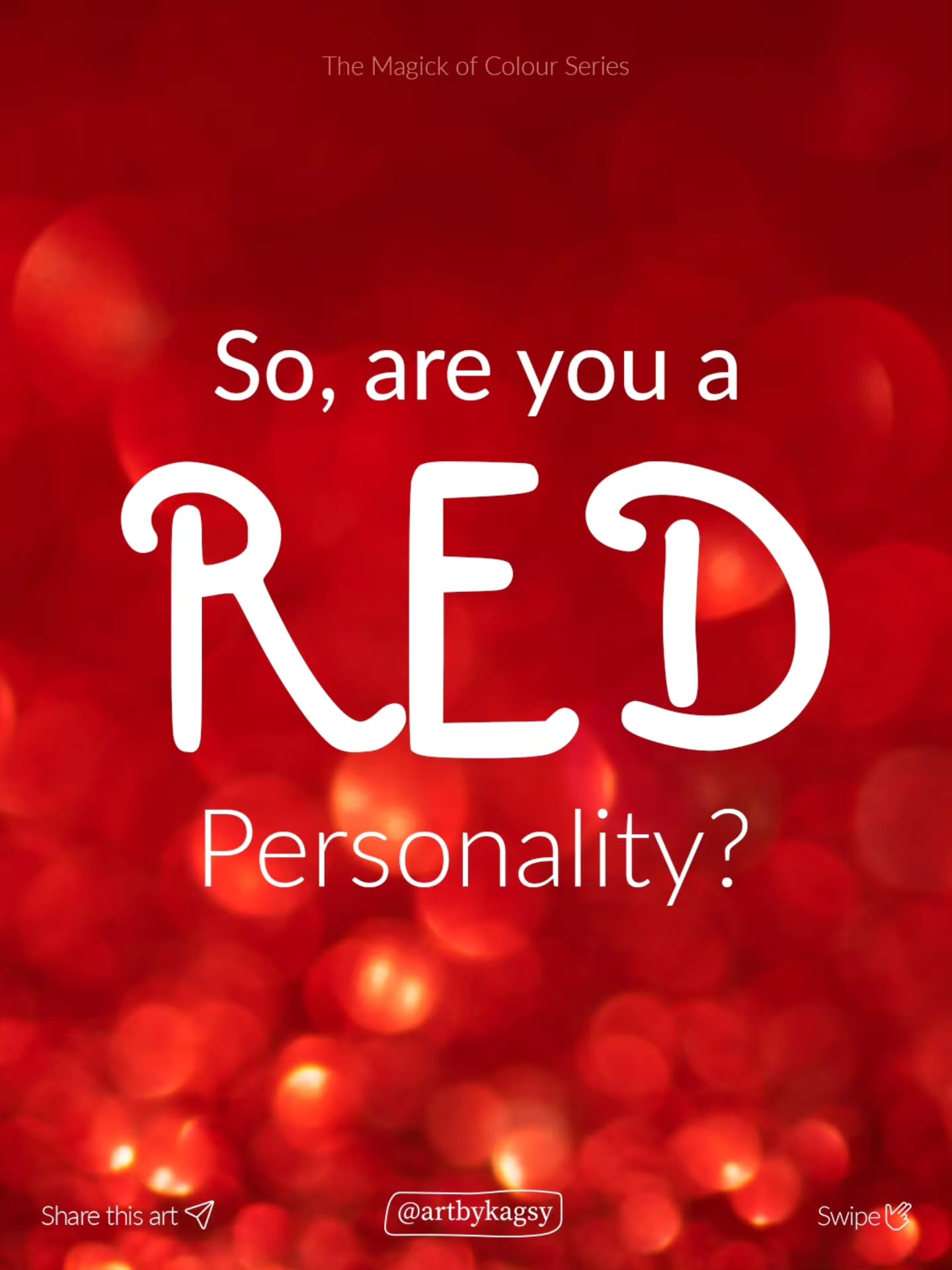 Are you a red personality? How does red show up in your world? Do you wear it? Is it your favourite colour to paint with? Do you use red in your magickal practices?
Red is the colour of activation, used to convey a spectrum of strong human emotions, from love and desire to dominance and seduction. Red is fiery in colour and fiery in nature and commands power and attention.
Red carries symbolic significance across cultures.It's important to note that the meanings of red can vary between different belief systems and traditions. consider your specific intent and the context of your work to determine how this color aligns with your goals.
#red #colourtheory #colourmagic #artlovers #spiritualart