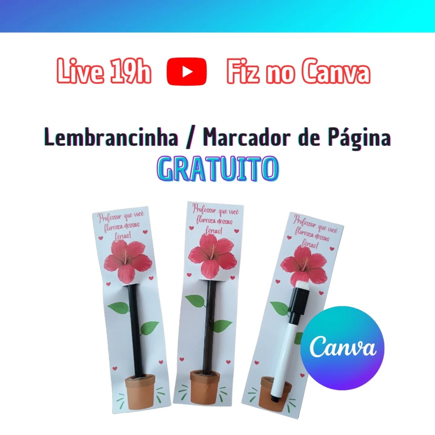 Hoje é dia de Live do curso MAPECAN - Materiais Pedagógicos feitos no Canva (tem enquete no final do posto, me ajuda respondendo 🙌🏾🙏🏾😍)
E hoje vou mostrar como usar os modelos de Marcador de Página como lembrancinhas neste Volta às aulas.
Só quem já abriu um... Se deparou com as dificuldades para imprimir no tamanho certo...
Até te desafio a abrir o Canva agora, procurar um marcador e imprimir. Para então mais tarde, eu poder te mostrar como resolver o problema do tamanho na impressão.
Mas, de qualquer forma, espero você 19h no YouTube para aprender como usar essa lembrancinha GRATUITA no Canva Edu.
Vemmmmmm! ❤️ Link da Live nos stories. Já ativa os lembretes da live 😘
Para você, qual o melhor dia para nossas lives em 2026?