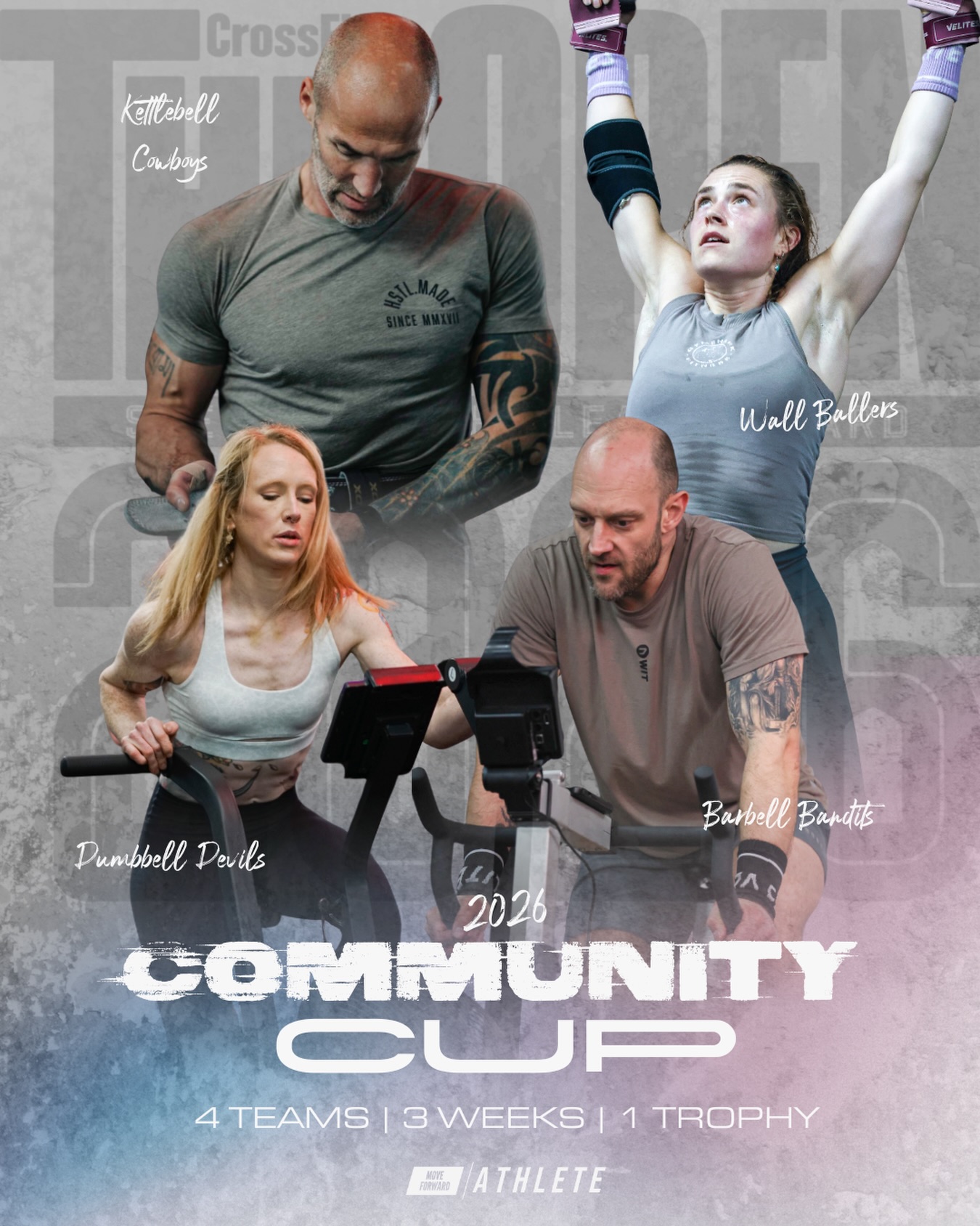 🏆 COMMUNITY CUP 2026 🏆
It’s that time again! During the Open, we’re bringing back our very own In-House Community Cup — and yes, it’s going to be BIG. 🔥
Every Friday, we’ll still be running our epic Friday Night Lights. Whether you’re signed up for the Open or not, everyone can join in! Open workouts (scaled or RX’d) will earn points for your team. 💪
The twist? 👀
Teams will once again be decided by the Spin the Wheel of Fate 🎡 No choosing. No stacking. Just pure community chaos and teamwork at its finest.
Over the 3 weeks, teams will battle it out for points, and the crew with the most at the end will be crowned Community Cup Champions 🏆
Let’s make Community Cup 2026 the most exciting one yet!!
Who’s ready to trust the wheel and bring the heat? 🔥
#communitycup #theopen #fridaynightlights #teamspirit #moveforwardgym