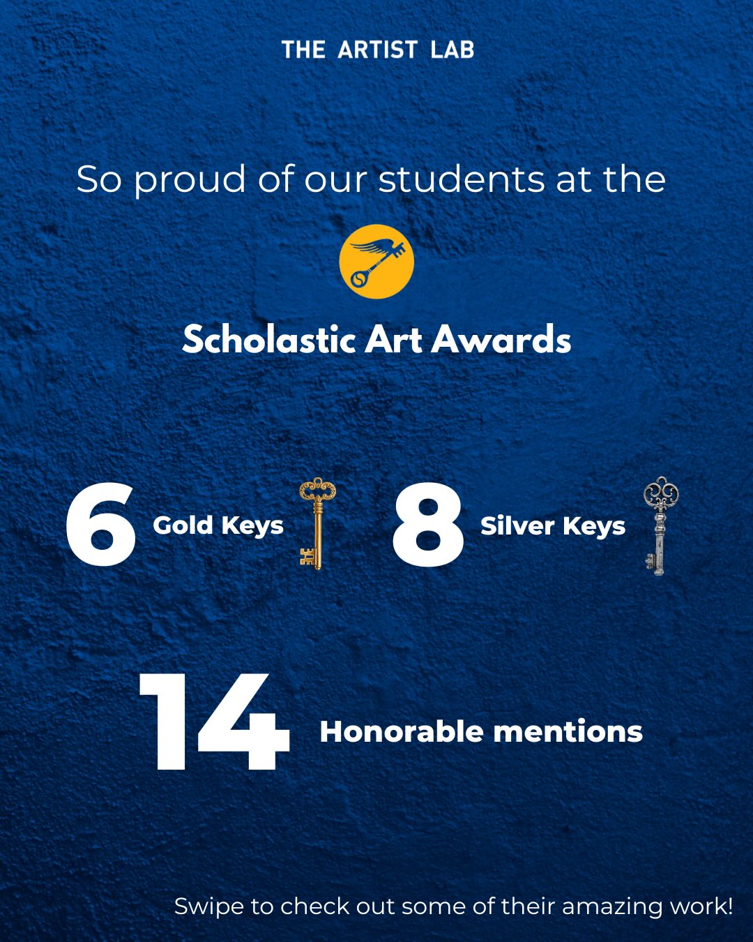 We couldn’t be prouder of our students and their incredible success at the Scholastic Art Awards ✨
Our Portfolio students earned multiple Gold and Silver Keys. Some of these pieces are being reserved for college admissions submissions and can’t be shown publicly just yet. Trust us, they’re amazing!
#TheArtistLab #ScholasticAwards #FineArtPortfolio #SupplementalPortfolio