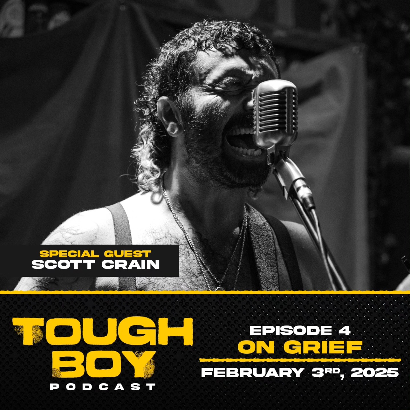 A brand new episode of Tough Boy is live now featuring very special guest, incredibly multitalented musician and lifelong friend Scott Crain, on the topic of processing grief.
#mentalhealth
#podcast