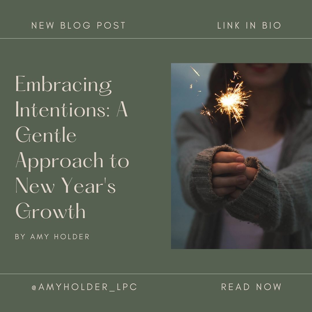 New blog post 🎉
New year, new me? Nope! Let’s try something a little gentler this year. Rather than setting unrealistic goals you’ll inevitably fall short of by March, let’s try a different approach to creating meaningful change. An intention is a positive call to action about something you want to do, rather than something you don’t want to do but feel that you “should.”
What are your intentions for the new year?
•
•
•
•
#NewYear #NewYearIntentions #CreatChange #CreateMeaning #MentalHealthRecovery #MentalHealth #SelfHelpTools #SelfHelpTips #Growing #Health #PersonalGrowth #Therapy #Teletherapy #TherapistOfInstagram #moderntherapymadison #amyholder_lpc