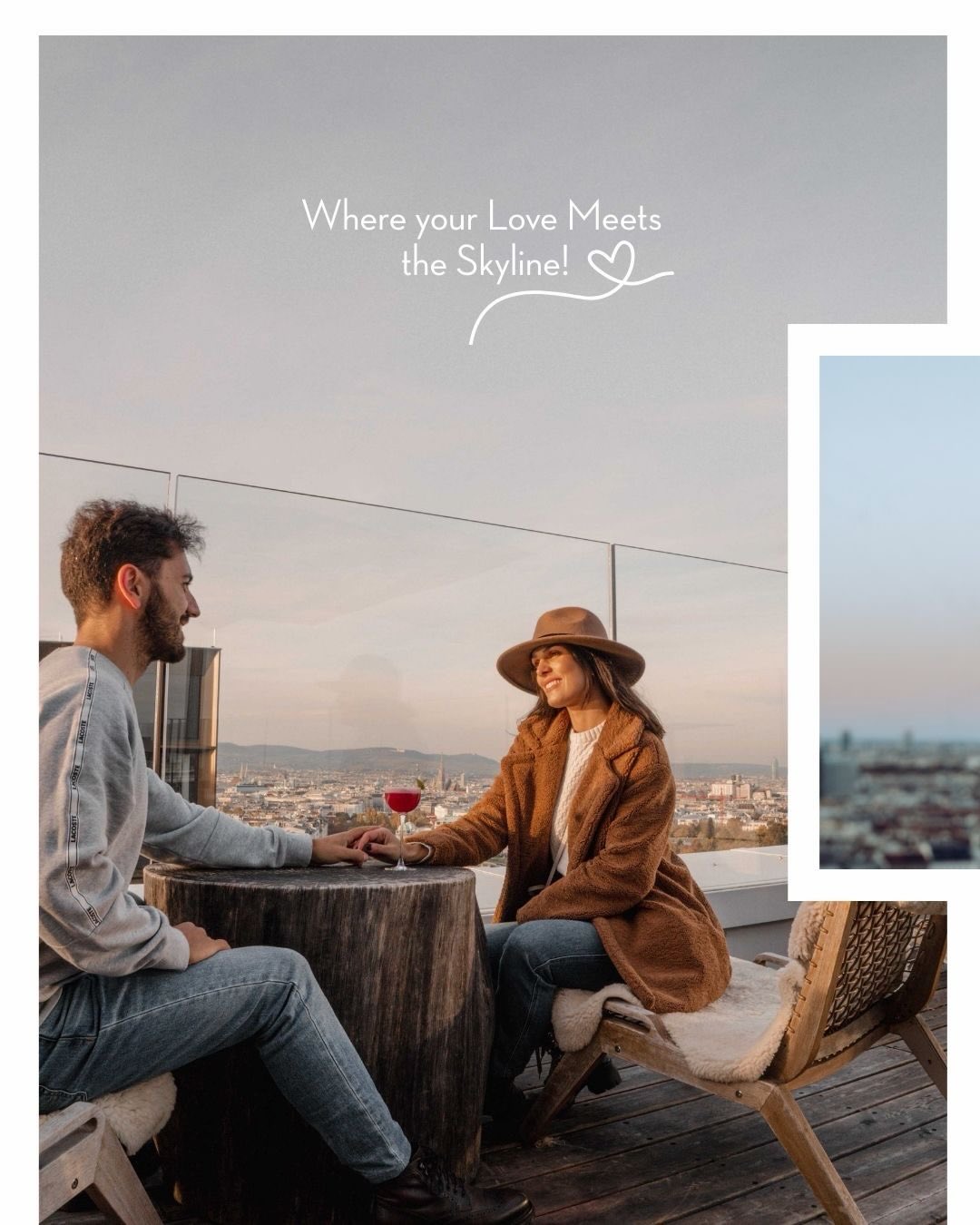 Where love meets the skyline! 🌇✨
Celebrate Valentine’s Day with an unforgettable evening above the city rooftops. Enjoy an exquisite six‑course menu, three signature cocktails and upgrade your night with unlimited Champagne Package.
Reserve your spot now and let love surprise you! 💕
#ValentinesDay #SkylineDinner #RomanticEvening #celebratelove