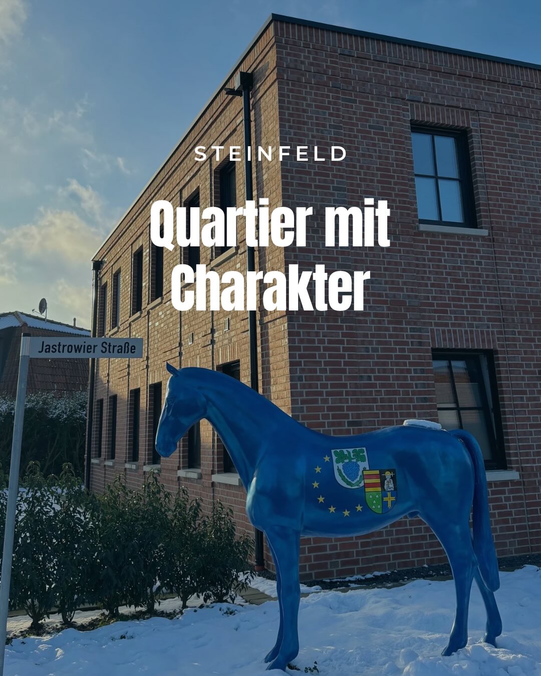 Unser Quartier mit Charakter 💙❄️
Schnee legt sich über Wege und Dächer, aber die Struktur des Quartiers bleibt klar erkennbar.
Trotz zusammenhängender Planung besteht das Quartier aus individuellen Wohngebäuden:
– unterschiedliche Gebäudetypen
– variierende Grundrisse
– angepasste Höhen und Fassaden
Quartiersentwicklung bedeutet für uns: Einheit im Konzept, Vielfalt im Detail.
#wohnquartier #co2neutral #steinfeld #details