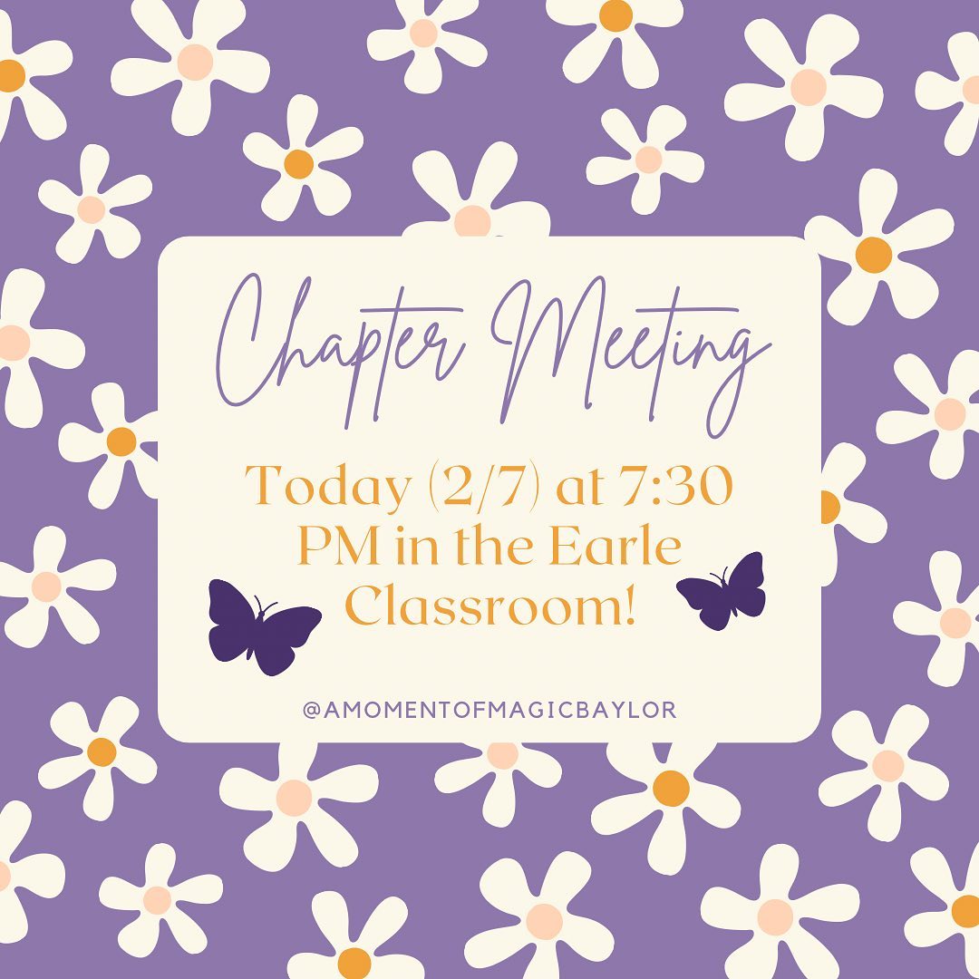 Join us for our first chapter of the semester! Whether you’re an active member or interested in AMoMs mission, we hope to see you there ✨💜💟