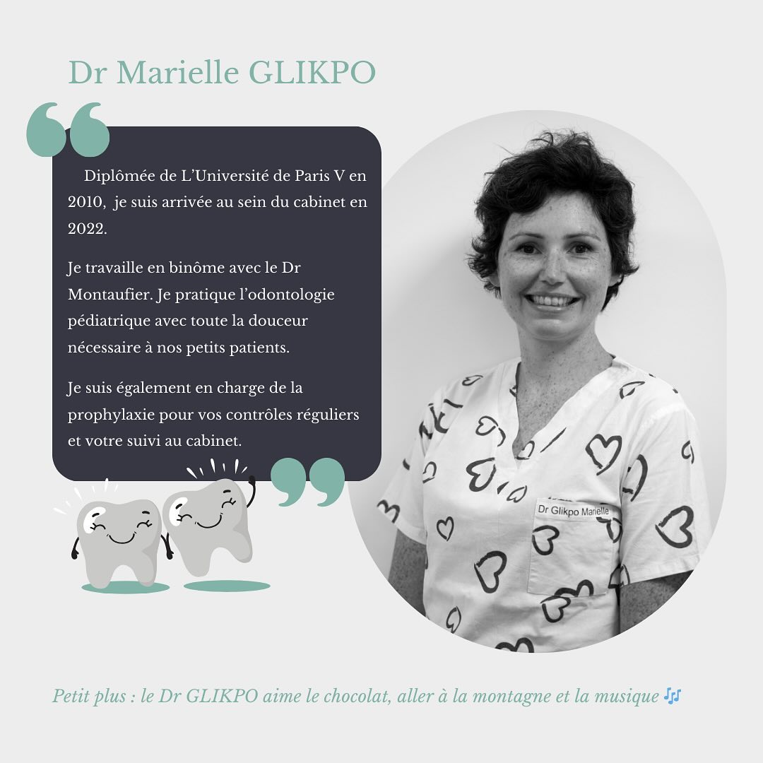Dr Marielle Glikpo - Chirurgien dentiste #cabinetdrmontaufier #cabinetdentaire #chirurgiendentaire #fuveau