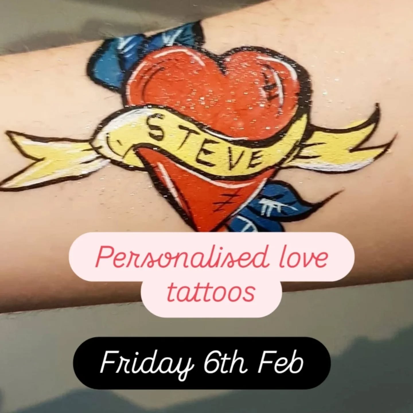 Join Artycat Faces for personalised love tattoos this Friday from 6.30pm 😍❤️
.
You can get tickets for the Love Letters Late at https://www.eventbrite.co.uk/e/love-letters-late-ghosted-tickets-1978390987701?aff=suppliers
.
#artycatfaces #nationalarchives #londonfacepainter #facepaintlondon #facepaint