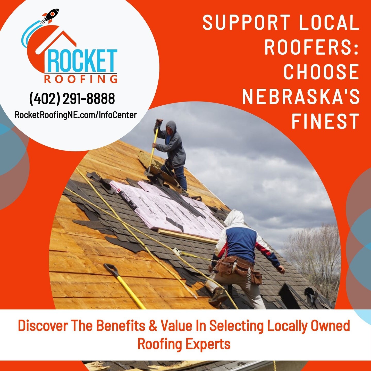 🌽 Embrace Homegrown Cornfed Excellence! 🏠🌾 When it comes to roofing, choose local and thrive with Rocket Roofing! 🚀🏡 Proudly serving Nebraska, we understand the unique needs of our community. Support your neighbors and ensure top-notch quality for your home. 🛠️👷♂️ Let's build a stronger, safer, and more resilient Nebraska together. 🌟🏠 #LocalRoofing #NebraskaPride #RocketRoofingNE #HomegrownExcellence 🚀🌽