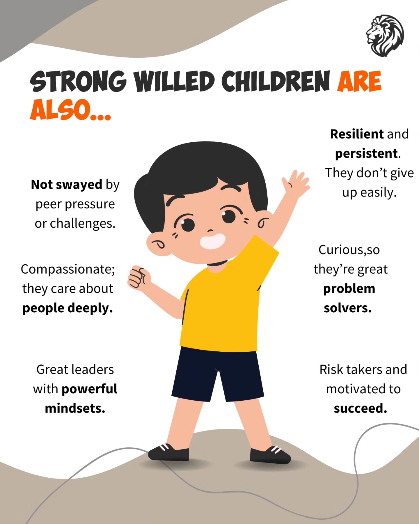 We look at strong willed children
COMPLETELY WRONG and it hurts the mindset they carry into adulthood. Their minds are powerful, their need to understand even more so and these are the parts of us that really count in the world. Instead of looking at your child through eyes of frustration we hope this reframe helps make you grateful for the ability to guide a future super hero.
Strong willed kids push ALLLLL of your buttons. They are curious and risk takers because they want to figure out new things. That includes being great problem solvers and using new strategies to follow their own motivations towards success.
Which makes them great leaders that care about people deeply. That's often why their tough demeanor also comes with a very SOFT inside that is compassionate and conscious of others. They aren't afraid to step up to those who bully the quiet or to confront their peers because their intention is to help solve a problem. That type of powerful mindset is what creates and defends healthy boundaries so that everyone has an opportunity to be happy.
Which is important because things don't always happen smoothly. Mistakes and failure happen, they are a part of life. These kids are resilient and persistent when going after their goals. Don't be surprised if they get angry at failing then come back, in their own time, to do it their way.
For these children it is important that you allow and promote self direction and self responsibility. That doesn't mean you don't guide them! Instead of 'directing traffic like a traffic cop' you are more like 'bumpers in a bowling lane' because the way they want to do things really matters to them. It is how they are rising and falling through the creation of their personality, self esteem, confidence and so much more.
Strong willed kids are OUR access to future leaders in our communities and corporations. Where ever they go they will impact those around them for the better OR for the worse. Which one usually depends on the amount of support to self actualize they received earlier.
#parents #parenting #momlife #dadlife #parentingtips #kids #Paramjyoti #Lioncrest #ppskidsamp
#Lioncrestkids #motherhood #childrenquotes