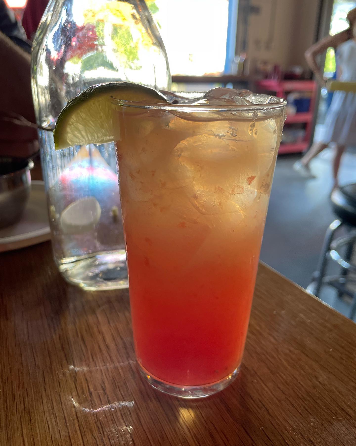 Nothing better than a watermelon marg and great tacos after a day at the beach. Thank you manager Jake for making us feel like family. #taqueriomystic