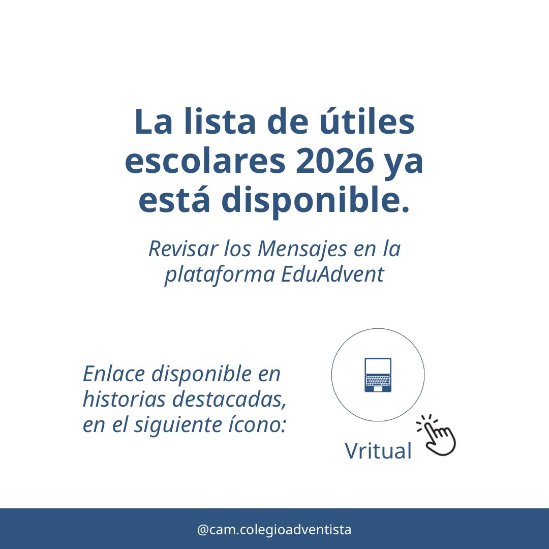 📄Copia y pega este enlace en el navegador para accesar a la plataforma educativa https://eduadvent.um.edu.mx/escuela/
#cursoescolar2026