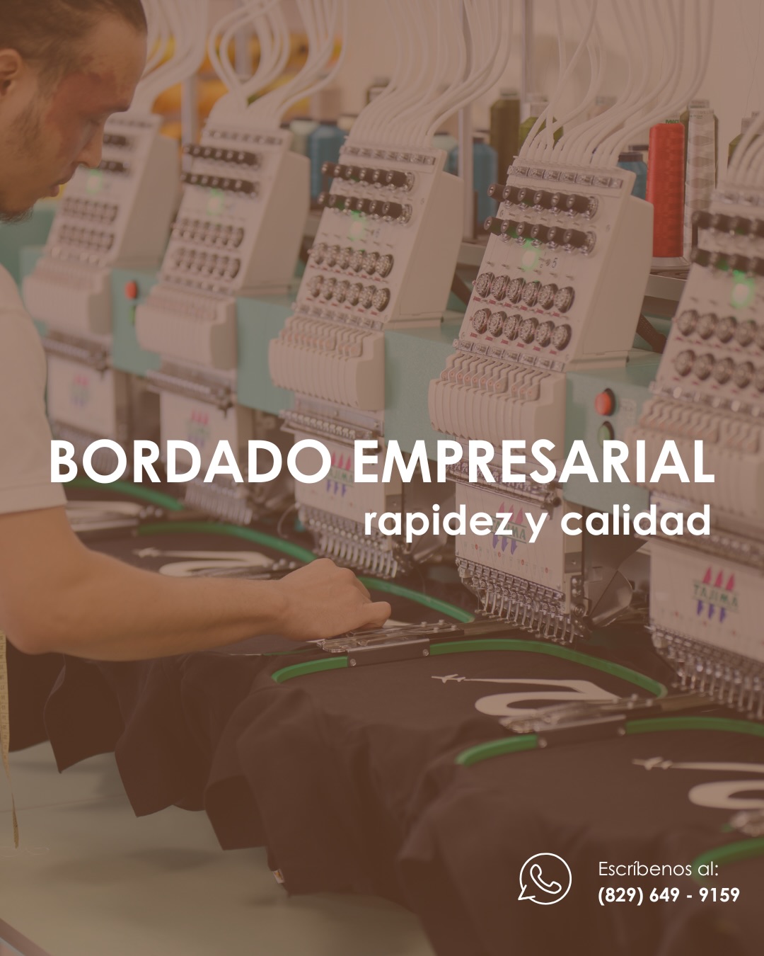 Ofrecemos servicios de bordado empresarial donde la rapidez y la calidad van de la mano.
Cuidamos cada detalle para que el logo se refleje con elegancia, precisión y acabados impecables. Puntualidad, excelencia y resultados que hablan por sí solos.