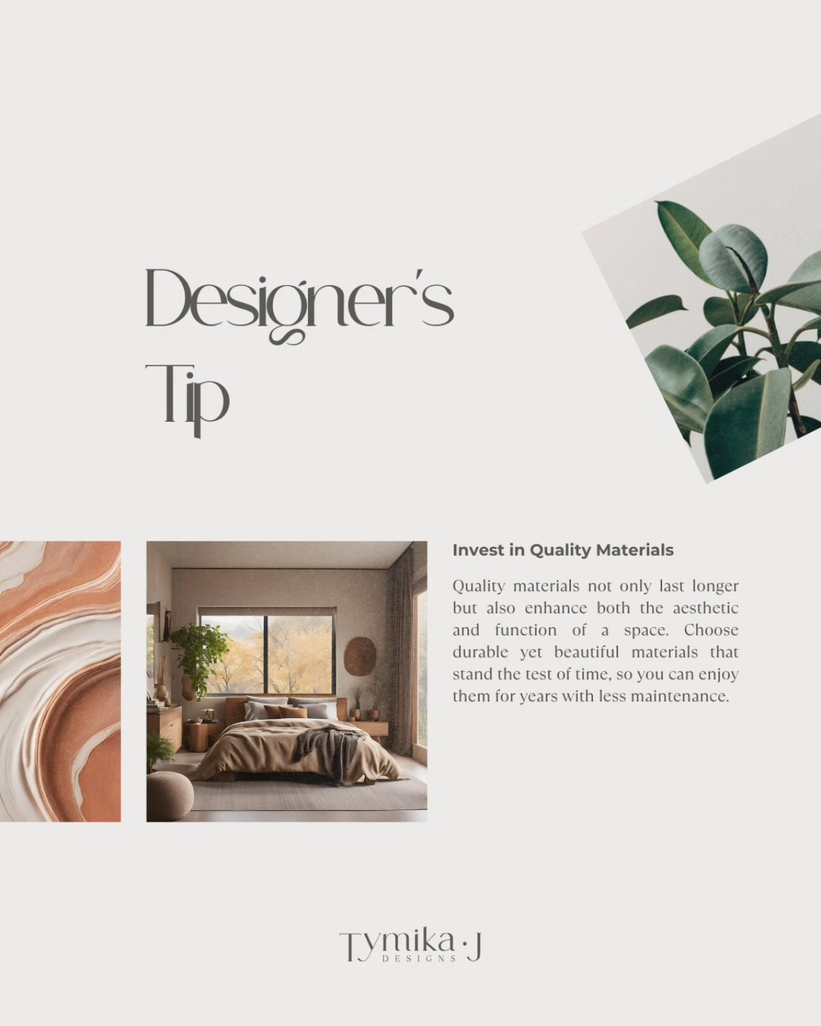 Designers Tip!
Quality Material
Quality materials not only last longer but also enhance both the aesthetic and usability of a space. Choose durable yet beautiful materials that stand the test of time, so you can enjoy them for years with less maintenance.
#designertips #interiorstudio #interiordesign #interiordesigner