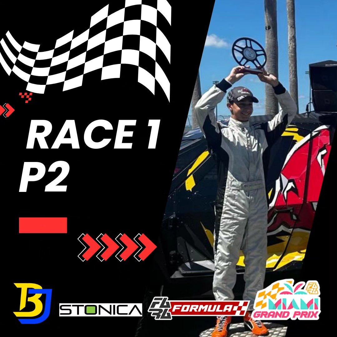 🏁🥈 Second place feels oh-so-sweet! Huge shoutout to my dedicated team at LC Racing Team @jckarting and our incredible sponsors for their unwavering support. @stonicamia @everaftervinyl @fl_fireprevention @bellracinghq @ompracing 🙏 Couldn't have done it without you! Now, it's time to rev up for Race 2 - and guess what? It's a reverse grid! 🔄
Should be fun!
Catch the adrenaline-pumping action live on YouTube at 3:30pm. https://www.youtube.com/live/RyB4gYRIGwU?si=CNnAHB9J4qkBdqyo
Don't miss it!
#PodiumPride #LCRacingTeam #TeamworkMakesTheDreamWork
#racing #racingdriver #formula4 #formulafara