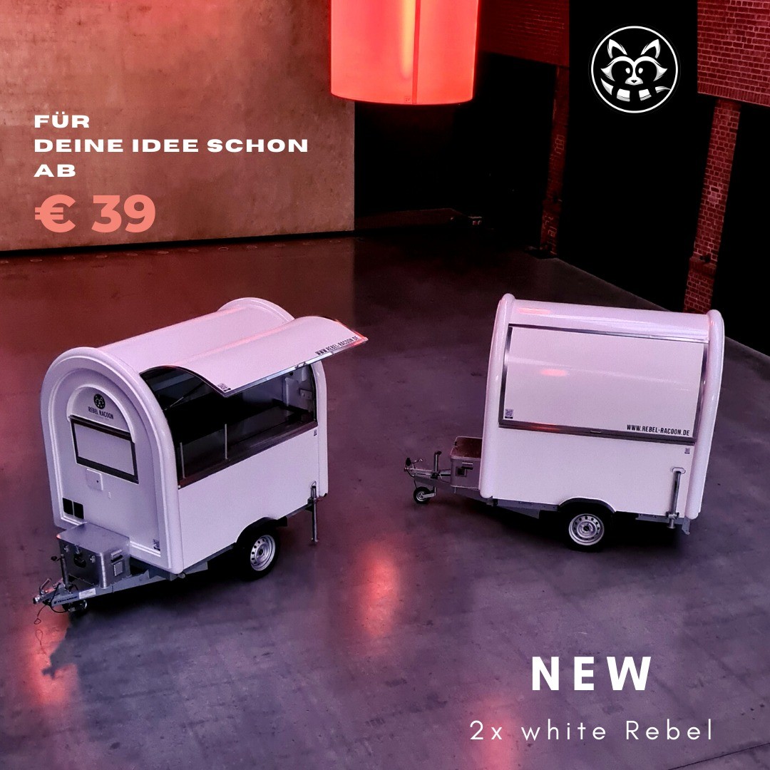 Schneeweiß... dürfen wir euch die neuen Rebel Trailer vorstellen? Du möchtest vorab Deine Idee kostengünstig ohne großes Risiko testen - dann kommt hier die kostengünstige Lösung: Unsere mietbaren Rebel-Trailer.
Starten Sie mit unseren Anhängern in Ihre eigene Selbstständigkeit!
Melde dich bei uns.
01522 - 375 42 44
#foodporn #food #essengehen #foodtruck #rent ##idee #liebe #selbstständig #drinks #foodie #feinkoststuttgart #geburtstag #mieten #geschäftsidee #racoon #rent #stuttgart #cocktail #gin #bar #lokal #v#verkaufsanhänger #gastronomie #koch #waiblingen #crepes #Hochzeit #foodporn #instafood #sekt #verkaufstipps