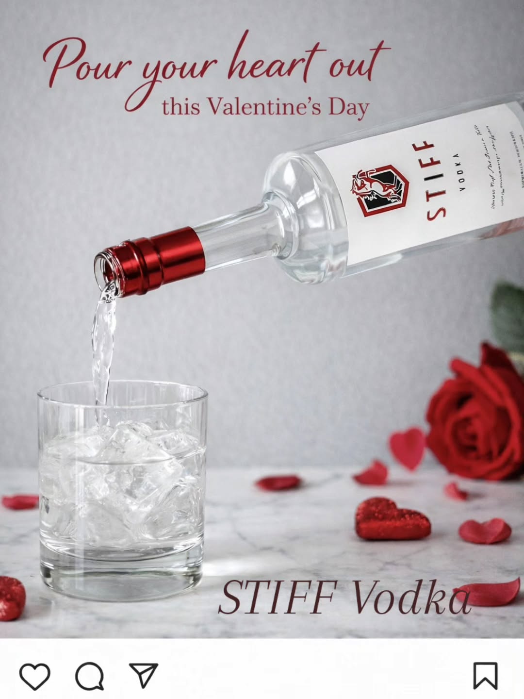 Enjoy STIFF Vodka this Valentines Day❤️ Smoother than the rest- 82proof! #stiffvodkaofficial #smooth #enjoyeverymoment