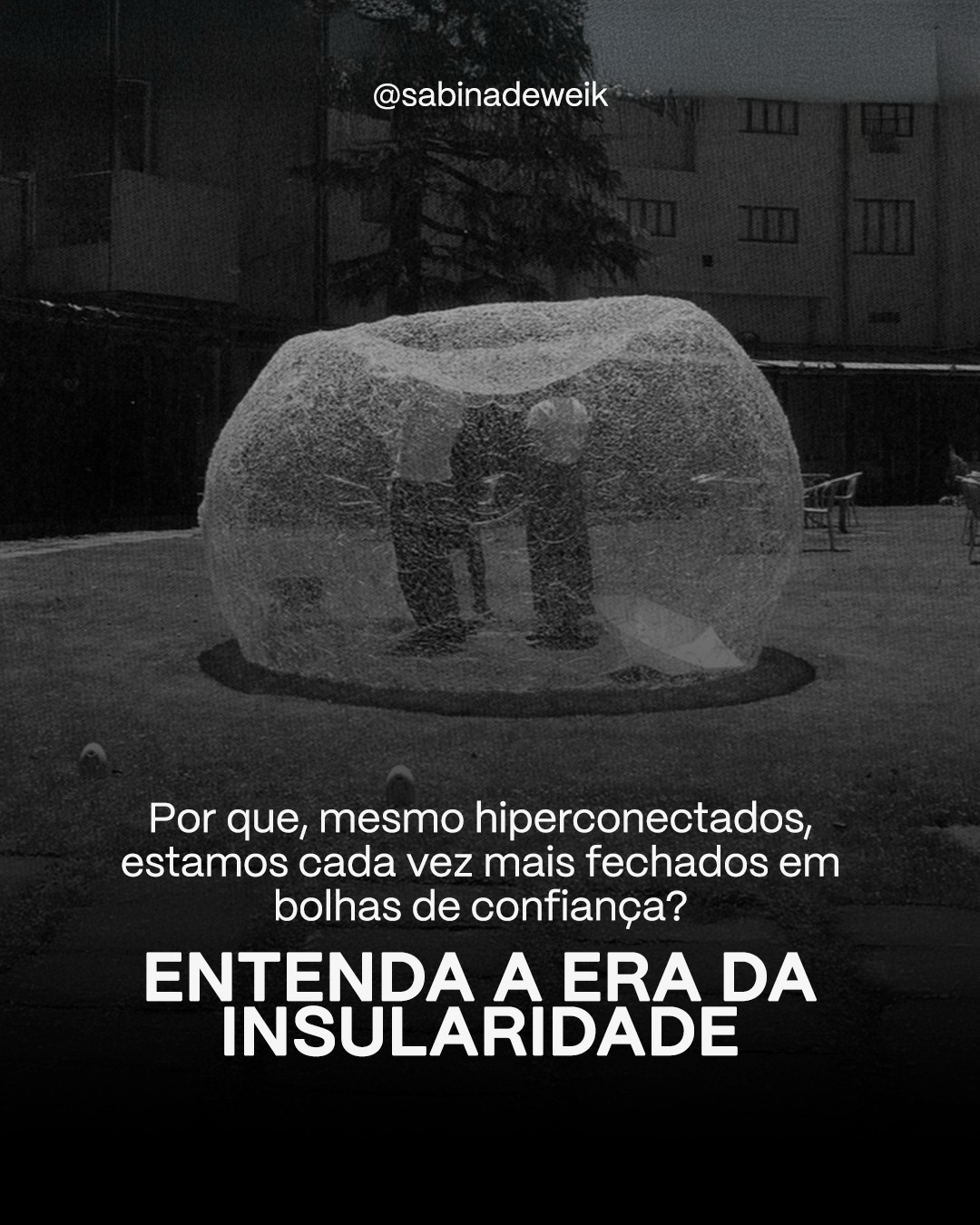 Estamos entrando em um ciclo em que a fragmentação deixa de ser apenas um sintoma e passa a ser um risco estrutural. Não é só sobre opiniões opostas, mas sobre ilhas de confiança cada vez menores, que reduzem o diálogo e estreitam o futuro.
A era da insularidade revela cansaço emocional, saturação informacional e a dificuldade crescente de sustentar o diferente em um mundo atravessado por crises simultâneas.
É nesse contexto que 2026 se anuncia não como o ano de novas tendências, mas como o ano das convergências. Forças que antes analisávamos separadamente passam a se encontrar e a moldar decisões, organizações e trajetórias.
➡️ Se você quer desenvolver uma leitura integrada do que vem pela frente e transformar instabilidade em clareza estratégica, o convite está feito! Te espero no Webinar “2026: Bem-vindos ao Ano das Convergências.” No dia 5 de fevereiro,quinta-feira, às 19h30. Inscreva-se pelo Sympla, acessando o link da biografia.
#SabinaDeweik #webinar #eradainsularidade