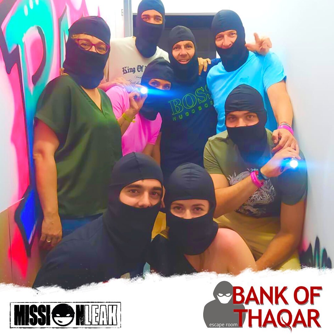 Robar és un delicte però fer-ho al nostre #bankofthaqarescape és pura adrenalina!