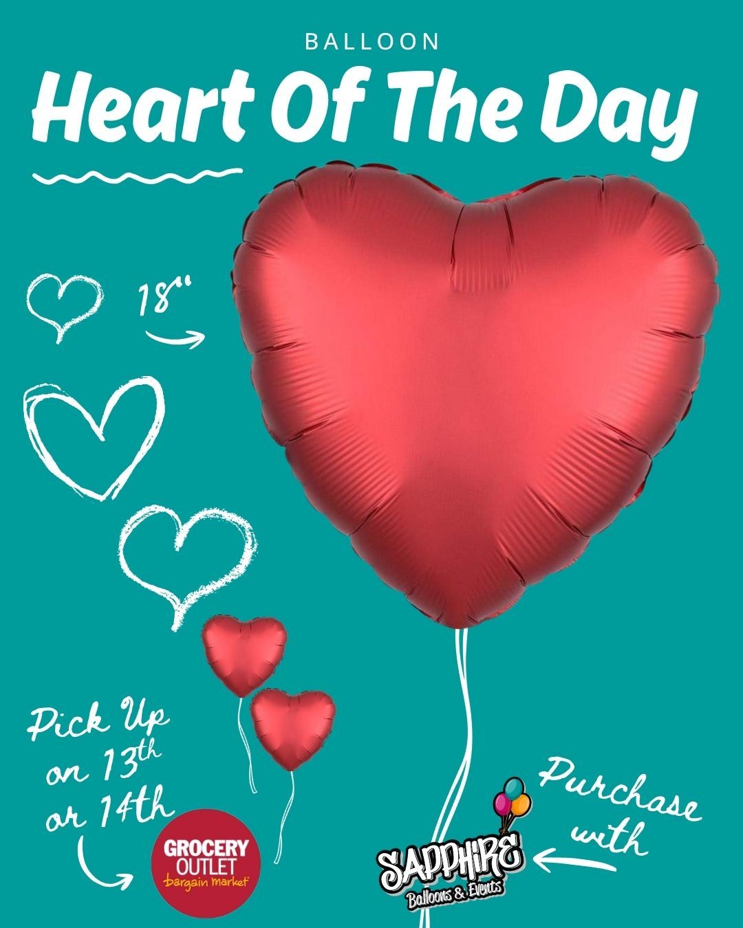 Todayās Heart of the Day is available for pre-sale š
Pre-order now and pick up at Mays Landing Grocery Outlet on February 13th or 14th, between 9amā6pm.
Limited quantities, fresh designs, and once pre-orders closeāitās gone.
Lock yours in and make Valentineās Day easy.
š Pick-up location: Mays Landing Grocery Outlet
š New Heart revealed every day at 6pm
#HeartOfTheDay
#ValentinesDayReady
#ShopLocalNJ
#MaysLanding
#ValentinesPreOrder
#BalloonLove
#SmallBusinessNJ
#ValentinesVibes