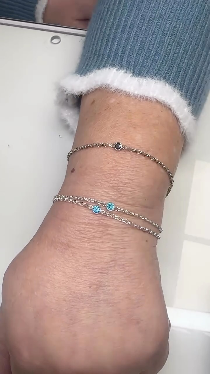 2x New Permanent Bracelets to add to the collection 💙🩵