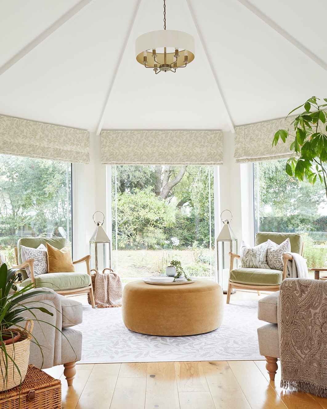 ~ Garden Room Transformation ~
~ This beautiful hexagon-shaped garden room had so much potential, but before we worked on it, it felt a little unloved and underused. My clients were hesitant to add blinds as they didn’t want to block the light or lose that strong connection to the garden.
~ The solution was about adding warmth and personality without compromising brightness. We created a cohesive palette of soft greens to enhance the indoor–outdoor feel, layered with calming neutrals and subtle pops of ochre for warmth. Roman dress blinds were added to every window – staying up permanently so light still floods in, while instantly making the space feel finished and considered.
~ With the addition of a textured rug and a round upholstered footstool in ochre at the centre, this room is now welcoming, grounded and somewhere my clients genuinely love to retreat to.
~ If you have a room in your home that feels a little overlooked or you’re unsure how to add warmth without losing light, my February availability is now open. You can get in touch via DM or book directly through the link in my bio.
#gardenroomdesign #beforeandafterinteriors #interiordesignuk #homemakeover #relaxedinteriors
garden room | garden room interior | hexagon room | unusual room shape | before and after | interior design UK | Hampshire interior designer | Surrey interior designer | indoor outdoor living | roman blinds | dress blinds | adding warmth to a room | layered neutrals | green interiors | ochre accents | textured interiors | calm interiors | timeless interiors | relaxed living | room refresh | thoughtful design | light filled spaces | home retreat | cosy interiors | lived in homes | Amy Elizabeth Interiors