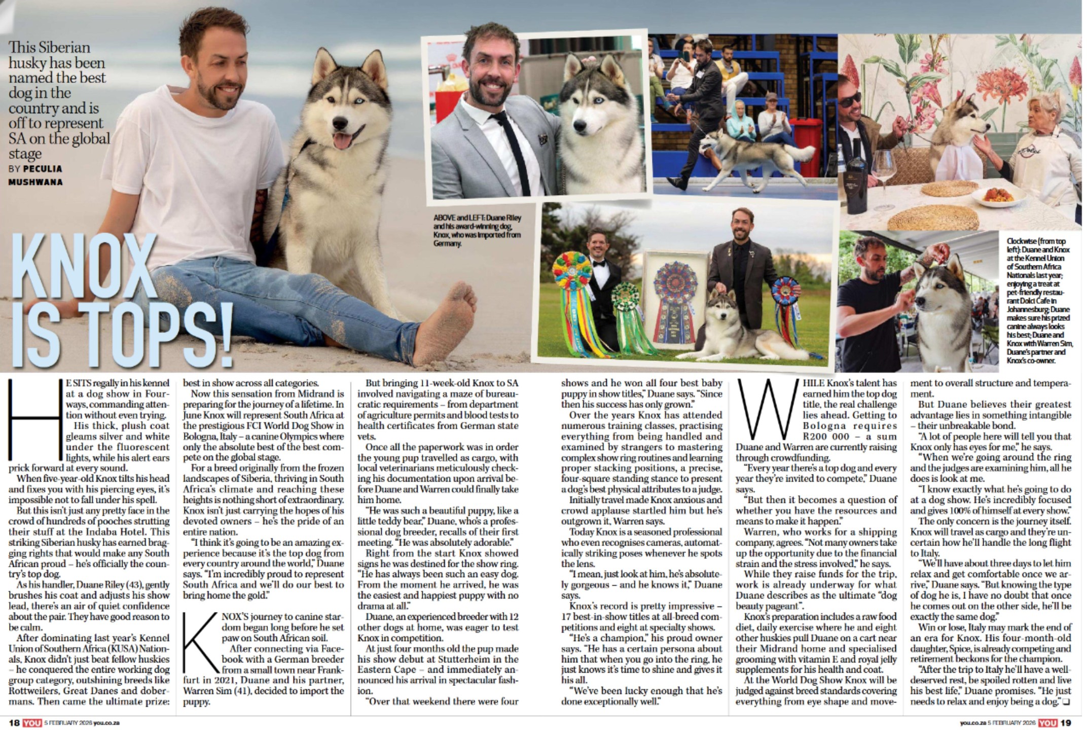 Thank you @youmagazinesa for covering Knox's story.