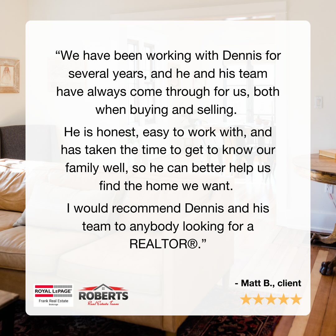 Every home tells a story — and we’re honoured to be part of yours. 🏡✨
At The Roberts Team, we believe that real estate is more than a transaction. It’s about listening closely, guiding thoughtfully, and showing up with care when it matters most.
Whether you’re navigating a new beginning or closing a meaningful chapter, we’re here to provide clarity, reassurance, and trusted expertise from start to finish.
Thank you to our clients for trusting us with such important moments — it’s a responsibility we carry with pride.
📲 Ready when you are to take the next step forward.
#TheRobertsTeam #RoyalLePageFrank #RealEstateWithHeart #ClientFocused #HomeJourney