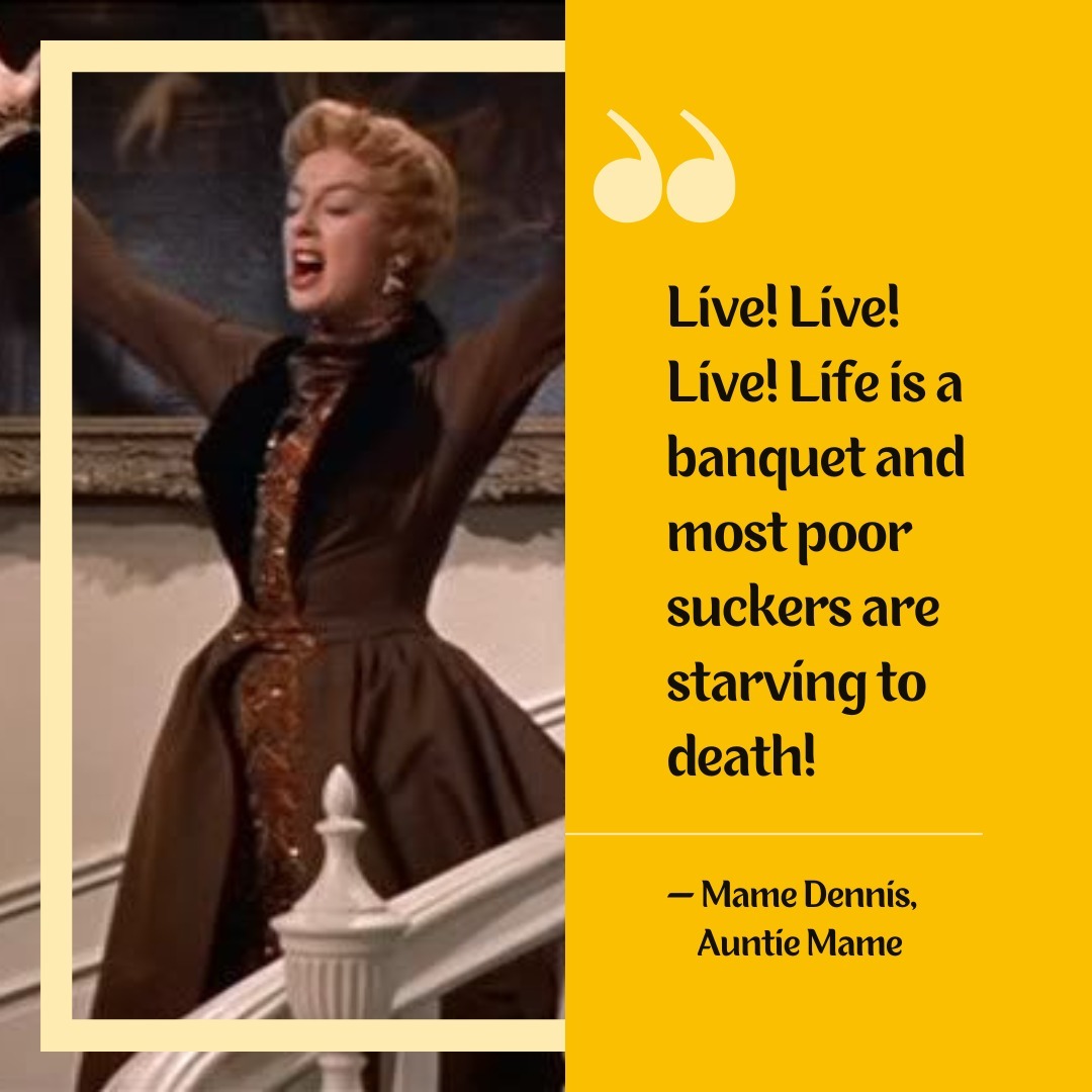 Have you seen Auntie Mame? The original with Rosalind Russell is one of my favorite movies. Mame is stylish, intelligent, classy, open-minded (ahead of her time!), well-traveled, and a great role model. I love this quote; it reminds me to take advantage of every opportunity — and to create my own! Of course, that includes travel and exploring unique physical and cultural geographies.
Latitude 35 Travel can help you seize your opportunities, too! Schedule a free consultation today. (Contact link in bio.)