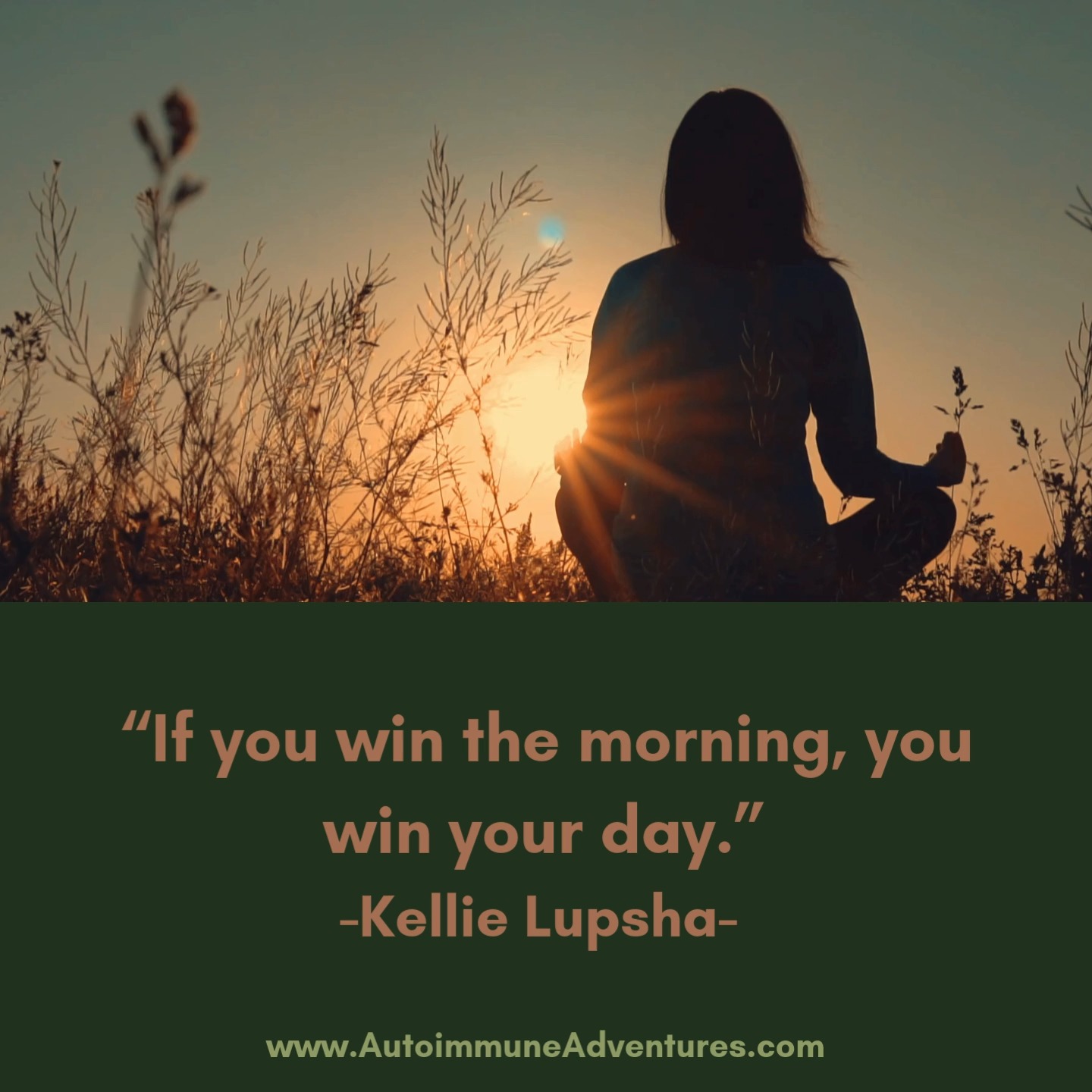 When you’re living with chronic illness or autoimmunity, mornings can feel like the hardest part of the day. Symptoms, fatigue, appointments, and decision overload can all hit before you’ve even had a chance to breathe.
This reminder from Kellie Lupsha isn’t about perfection or rigid routines — it’s about support. Winning the morning might look like hydration, a few quiet minutes to ground your nervous system, or setting one clear intention instead of rushing into overwhelm.
Healing doesn’t require doing everything.
It starts with doing one small thing consistently.
🎙️ Hear more of Kellie’s wisdom on the Autoimmune Adventures podcast — new episode drops February 3rd.
#WinTheMorning #ChronicIllnessSupport #AutoimmuneHealing #HealingHabits #MindBodyConnection #WomenWithAutoimmune #HolisticWellness #HealthFromWithin #CEOOfYourHealth #DailyRituals #ChronicIllnessLife #HealingJourney #RootCauseHealing #WellnessRoutine #HealthMindset