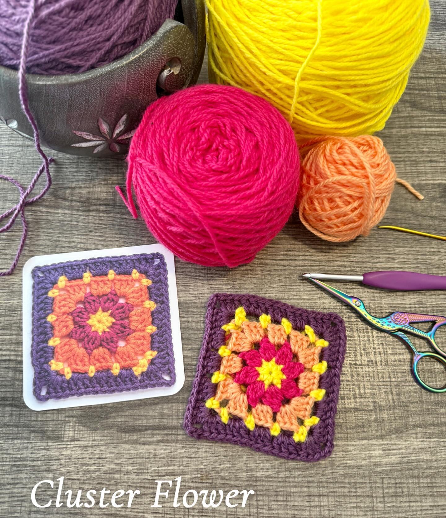 I just finished this Cluster Flower granny square from @clairemontyknits granny square card deck! 🌸✨ Loving the vibrant colors of the Cascade Yarns Cherub Aran- perfect for a cheerful project! Can’t wait to see how these squares all come together!
.
.
.
.
.
#CrochetLove #GrannySquare #ClusterFlower #CrochetJourney #HandmadeWithLove #CascadeYarns #CrochetAddict #YarnLove #CraftingJoy #CrochetInspiration #CrochetCommunity #CrochetSquares #HappyCrocheting #CreativeCrochet #CrochetLife #YarnAddict #CrochetArt #CrochetForDays #GrannySquareLove #HookedOnCrochet #YarnCraft #CrochetPattern #CrochetMakes #YarnInspiration #CraftingHappiness #MadeWithLove #HandmadeCrafts #CrochetAndChill #CrochetLover #DIYProject