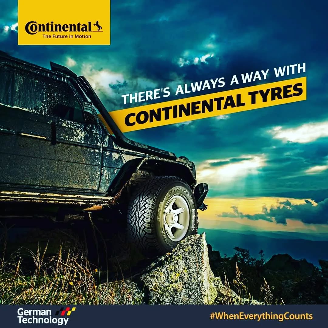 Where the roads end and the going gets tough, a strong companion drives you ahead. Ride smooth even on the toughest terrains with the reliability of Continental Tyres, the toughest companion of your journeys.
Book your Tyre at us, DM for enquiry.
#ContinentalTyres #ContinentalTires #WhenEverythingCounts #FutureInMotion #RubberMeetsRoad #WhatItTakes #CarTyres #Tyres #qts