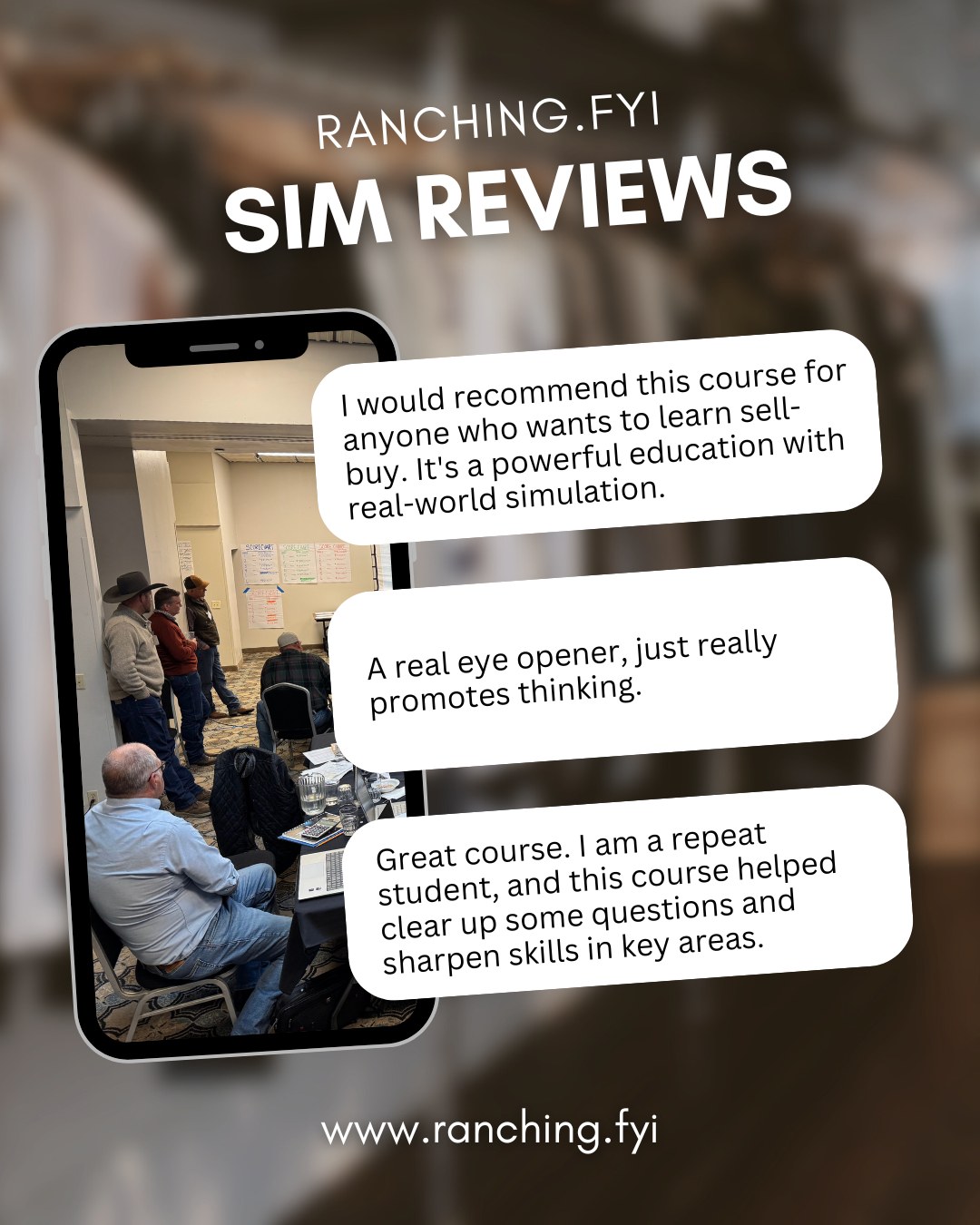 What Ranchers Are Saying After the SIM
We can explain the SIM all day.
But the real story shows up after ranchers sit in the room, run the numbers, and feel the pressure for themselves.
These aren’t feel-good takeaways.
They’re operational shifts ranchers take home and use.
If you’ve been wondering whether the SIM is worth the time, the travel, or the investment—listen to the people who already showed up.
They’re not guessing anymore.
#ranchingfyi #sim2win #ranchingsimulation #ranchreviews #ranchdecisionmaking #ranchbusiness #brainscience #learndrilldo #makedecisionsfaster