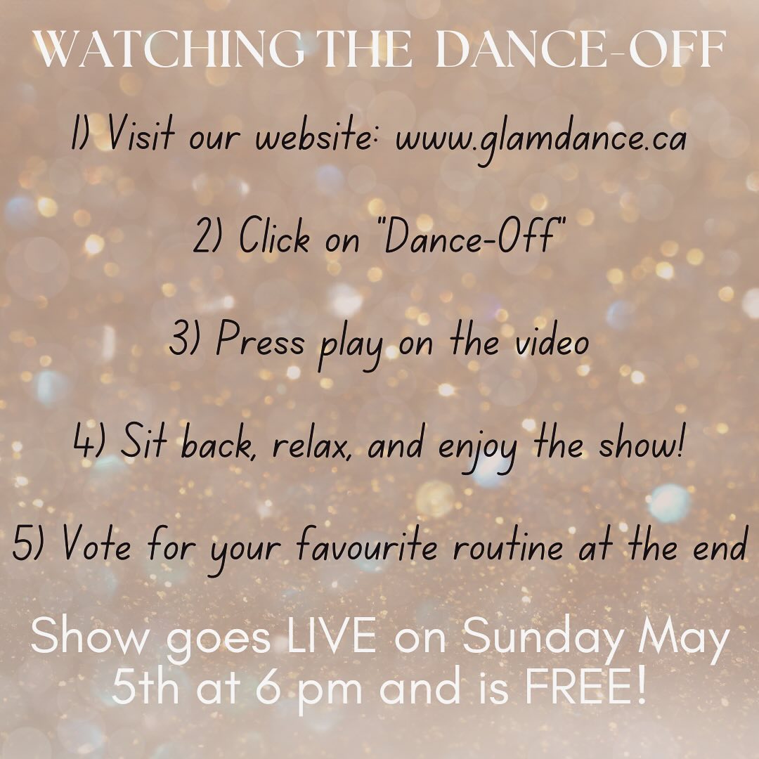 Watching the dance-off is super easy! Simply visit our website and click on the “dance-off” button. The voting for crowd favourite is on the website below the video. Show airs tomorrow at 6 pm! Voting stays open for 24 hours. Be sure to cast your vote before Monday May 6th at 6 pm.
**Please note that the dance-off button link will not work until Sunday at 6 pm**