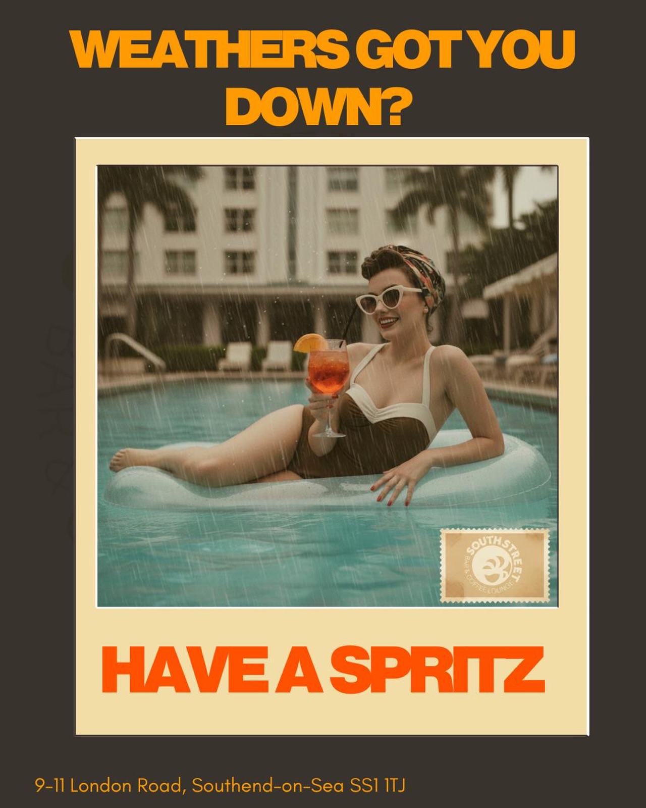 🌧️ Weather got you down?
🍹 We