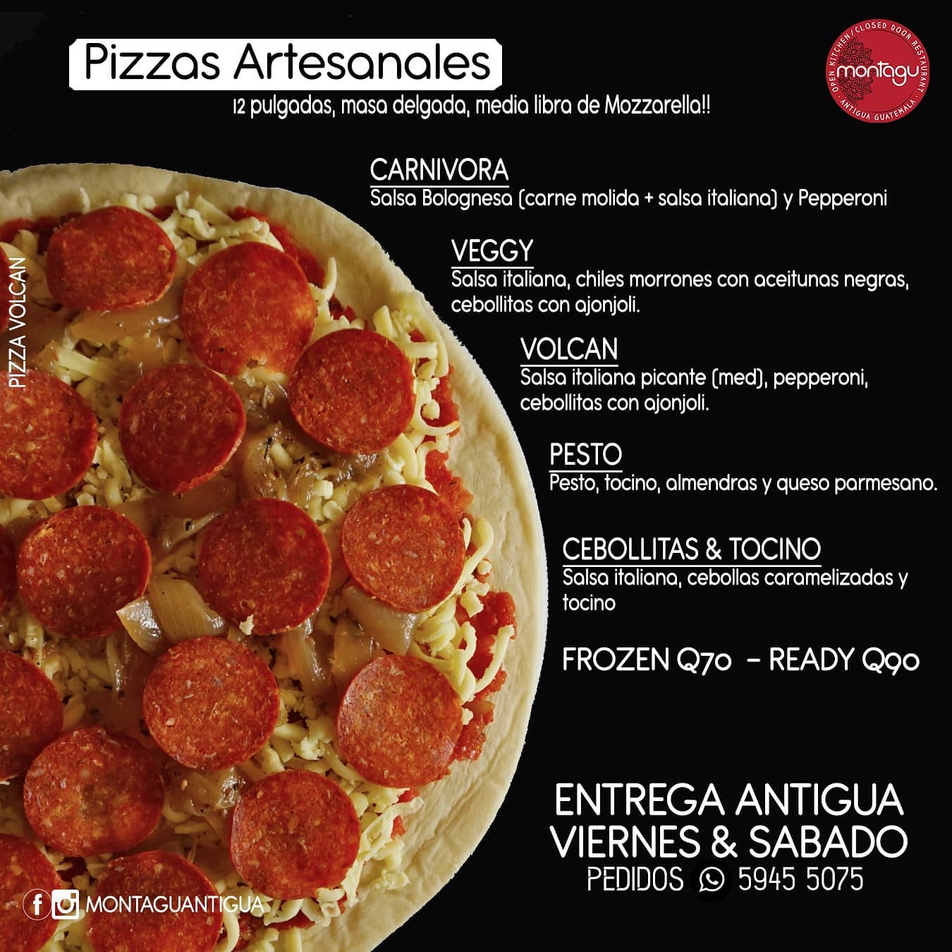 Llegaron las Pizzas!!
.
.
.
.
.
.
.
.
.
.
.
.
.
.
.
.
.
#guatefood #guatefoodies #guatemala #pizza #local #artesanal #preserves #caning #honestfood #conservas #montagu #antiguaguatemala #soy502 #catalog #delivery #montaguantigua #kitchen #food #veggie #meat #marmalade #jelly #yummy #cookmypassion #online #loveforguate #conservas #ordernow