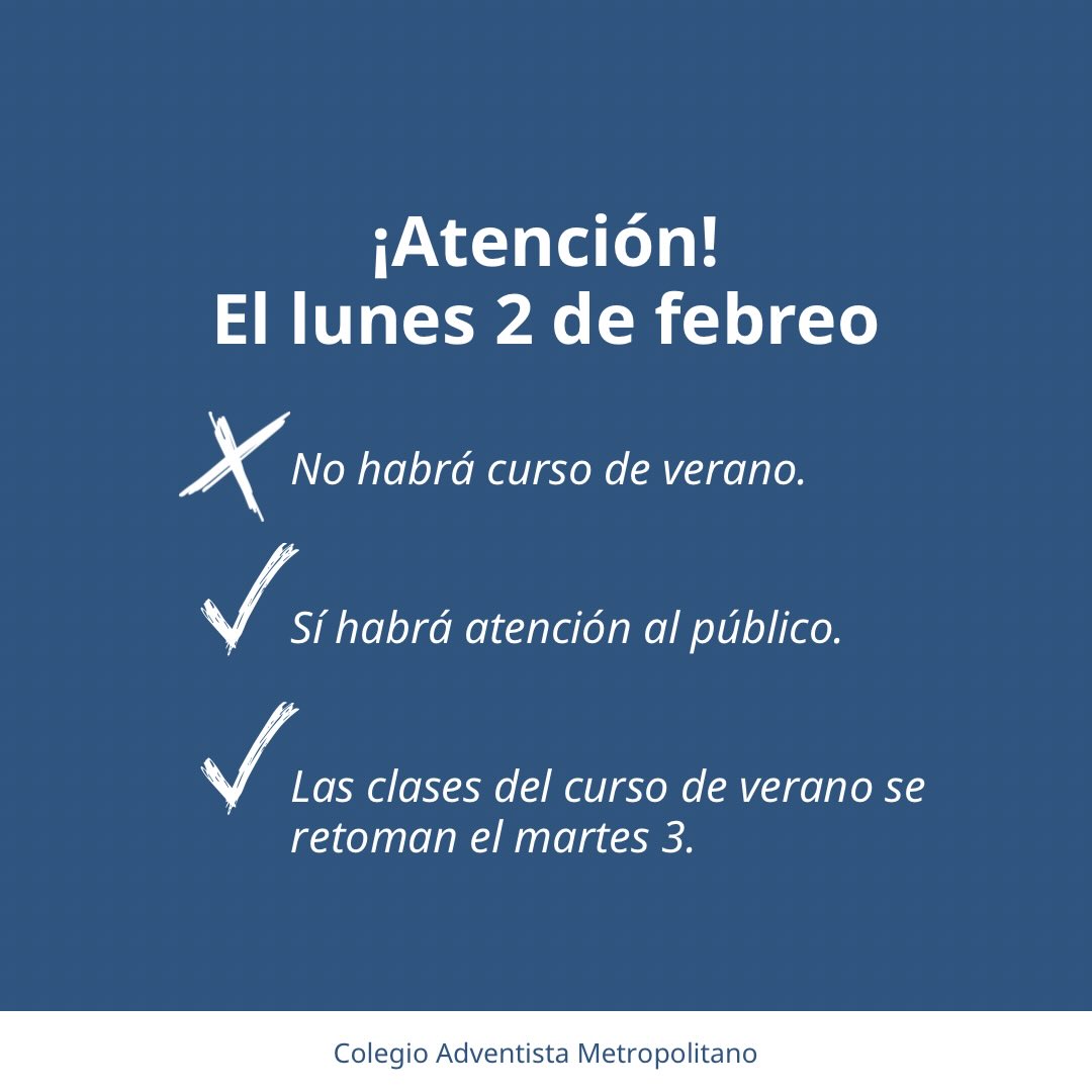 📳 Información para los estudiantes del curso de verano y para el público en general.