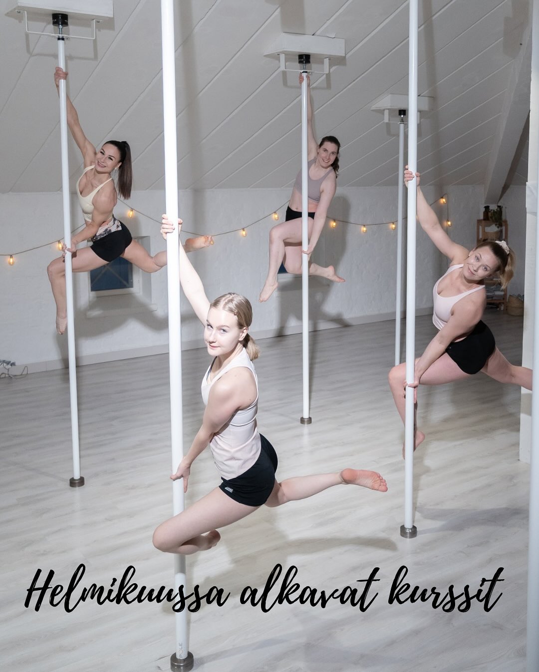❄️ Helmikuussa alkavat kurssit alennuksessa 55€!❄️
❄️ SIRKUS KURSSI 5x
Ke klo 18-19
(11.2.-11.3.)
Ohjaajana Sanni Sarlin
Hinta 55€
Sirkuskurssilla harjoitellaan sirkuksen eri lajeja, kuten akrobatiaa, pyramideja, ilma-akrobatiaa, jongleerausta ja vanteita. Tämä kurssi sopii sinulle, joka haluat kokeilla erilaisia lajeja ja haastaa itseäsi taitojen harjoittelussa. Kurssille voit osallistua ilman aiempaa kokemusta lajeista, mutta myös mikäli osa lajeista on jo tuttuja. Tervetuloa mukaan tälle hauskalle kurssille!
❄️ RENGASTRAPETSIN ALKEET KURSSI 5x
Pe klo 18.30-19.30
(13.2.-13.3.)
Ohjaajana Sanni Sarlin
Hinta 55€
Rengastrapetsin alkeiskurssilla tehdään akrobaattisia liikkeitä katosta roikkuvalla renkaalla. Rengastrapetsilla harjoittelu on hauskaa ja erittäin tehokasta, koko kehoa vahvistavaa treeniä. Rengastrapetsin alkeiskurssilla harjoitellaan nousuja renkaalle sekä helppoja asentoja ja pyörähdyksiä. Kurssilla tehdään myös liikkeitä pää ylösalaisin. Tunnit sisältävät lämmittelyn, lajitekniikkaa sekä voima- ja liikkuvuusharjoitteita. Alkeiskurssilla keskitytään vahvistamaan erityisesti lajissa tarvittavia vatsa- ja käsilihaksia. Viiden kerran kurssilla saat hyvän startin lajiin ja voit jatkaa harrastusta 1 tason tunneilla.
❄️ Tankotanssin alkeet 5 x kurssi
la klo 14.15-15.15
(28.2.-28.3.)
Ohjaajana Sky G. Ertas
Hinta 55€
Tankotanssin alkeiskurssi sopii aloittelijoille tai pitempään taukoa tankoilusta pitäneille harrastajille. Kurssilla harjoitellaan erilaisia pyörähdyksiä, asentoja tangolla sekä kokeillaan inverttiä eli pää ylösalaisin menoa. Tankotanssi on hauska harrastus, jonka voi aloittaa ilman aiempaa liikuntataustaa. Mukaan tarvitset shortsit, pitkät housut, topin, juomapullon sekä pienen pyyhkeen tangon pyyhkimistä varten. Kurssin jälkeen voit siirtyä treenaamaan tason 1 tunneille.
Ilmoittaudu mukaan Roofin app:in kautta, jonka löydät nimellä Roof Aerial Club App Storesta tai Play kaupasta. Voit käyttää myös selainversioita, joka löytyy bion linkkipuusta.
❄️ Tervetuloa mukaan! ❄️
📸: @takayamaproductions
#roofaerialclub #tankotanssi #poledance #aerialhoop #rengastrapetsi