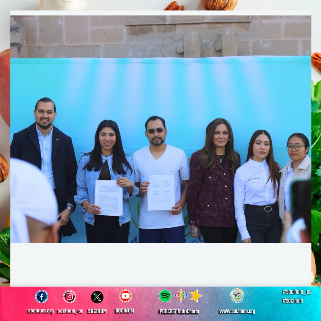 El día de ayer se formalizó la firma del convenio de colaboración entre SOCINUM A.C. 🤝 y el Instituto de la Juventud Moreliana (IJUM), con el objetivo de impulsar acciones en favor de la salud, la nutrición y el bienestar integral de las y los jóvenes de Morelia 🌱.
Este acuerdo permitirá desarrollar evaluaciones nutricionales, talleres educativos y estrategias de prevención 🧠, promoviendo hábitos alimentarios saludables y estilos de vida activos .
La firma de este convenio representa un paso importante para la sociedad moreliana 🏙️, al fortalecer alianzas que impulsan la educación, la prevención y el autocuidado, generando un impacto positivo y sostenible en la comunidad.
Seguimos trabajando con compromiso, profesionalismo y visión social. 🥑