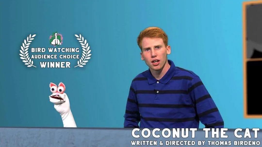 We won Audience Choice @birdwatchingfilmfest! Be sure to check them out. @thisislololoren and @thepatrickpoe are amazing! Congrats to writer/Director @thomasbirdeno, as well as, @jordanhorsch, @ralphjoey and @cademas6 for all their hard work on this short comedy.
.
.
.
.
.
.
.
#bluebarnproductions
#shortfall
#puppets
#comedy
#animation
#sockpuppet
#independentfilm