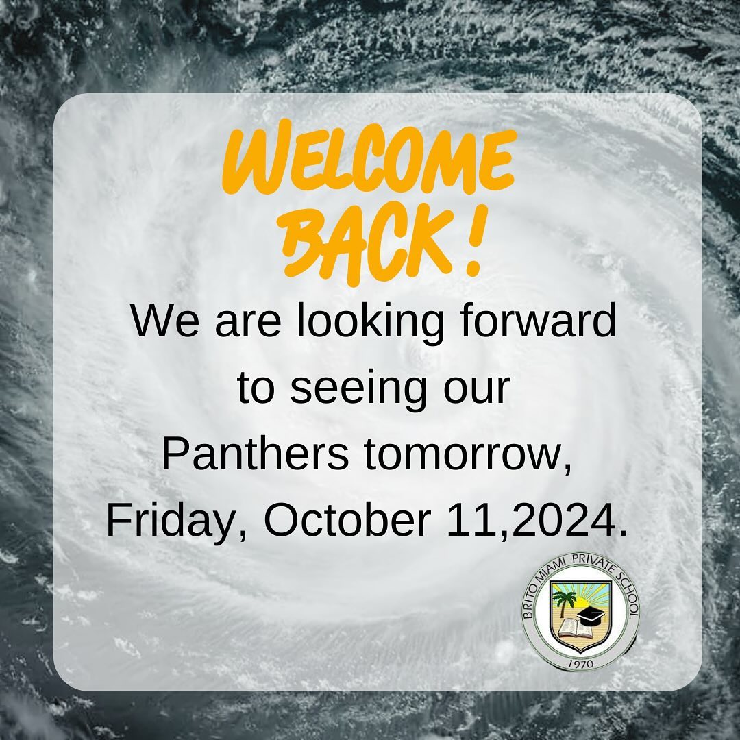 We hope everyone is well and safe. We will be having a regularly scheduled day tomorrow. See you soon Panthers!